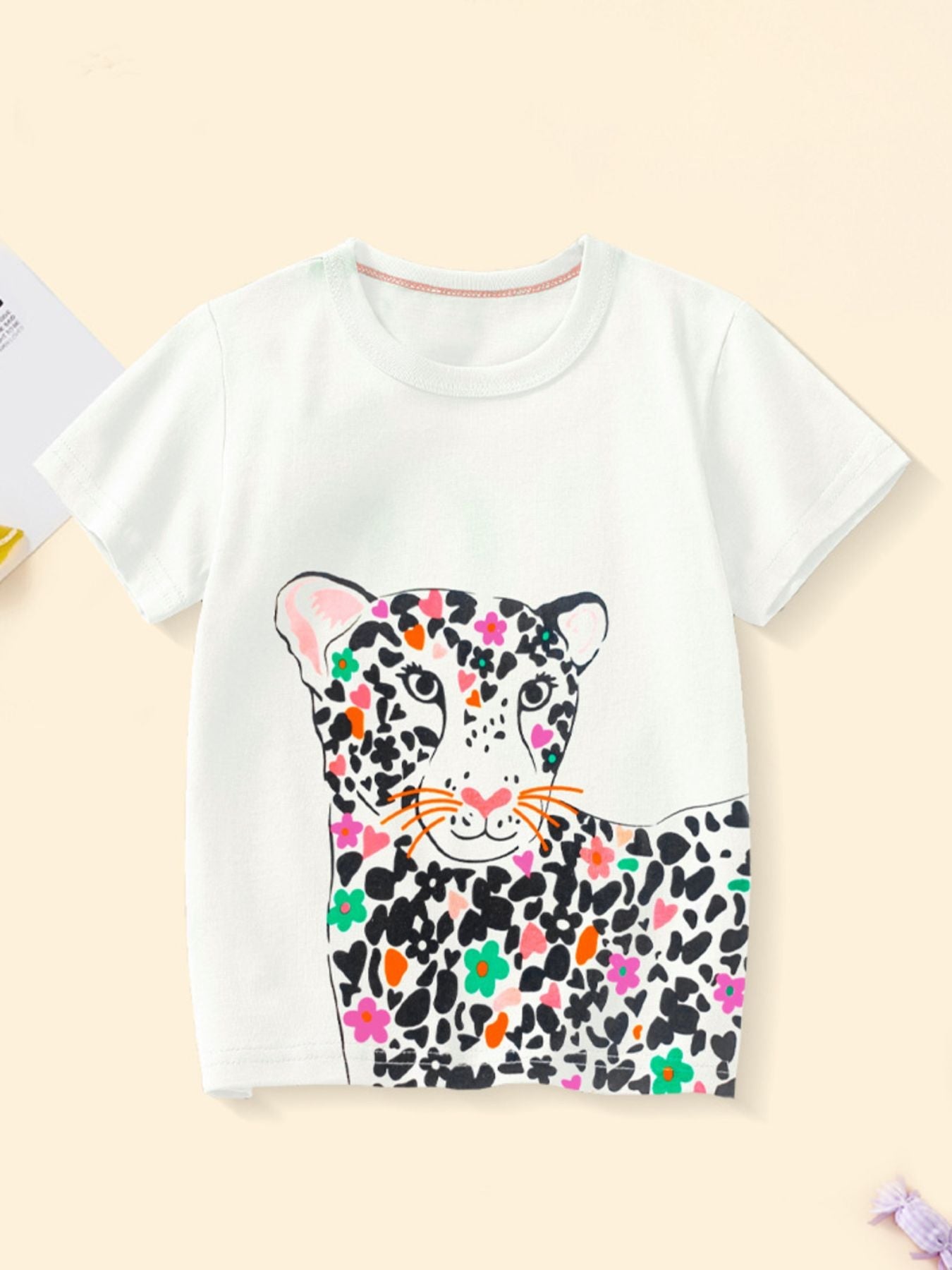 Children's Leopard Short Sleeve T-Shirt