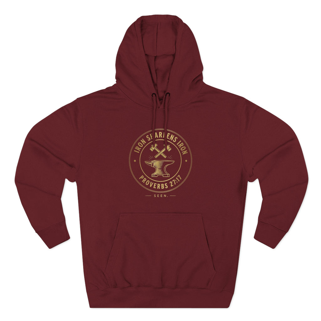 Iron Sharpens Iron Hoodie — SEEN. Brotherhood | Wear Your Worship