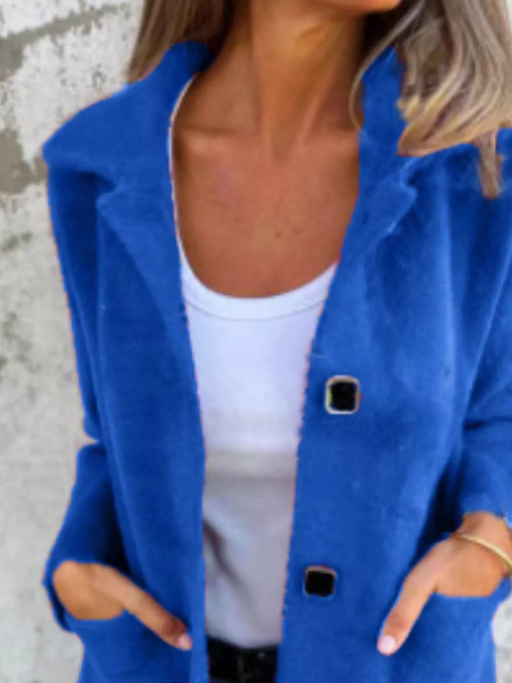Full Size Button-Down Long Sleeve Longline Coat Plus Size