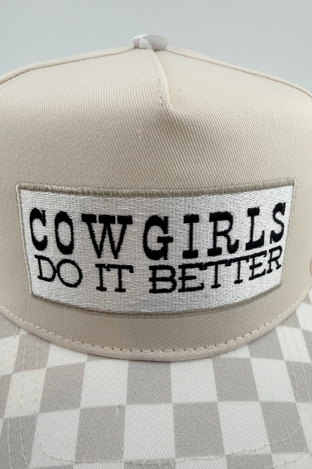 TRR - Cotton Structured Hat  -  SNAP BACK - COWGIRLS DO IT BETTER