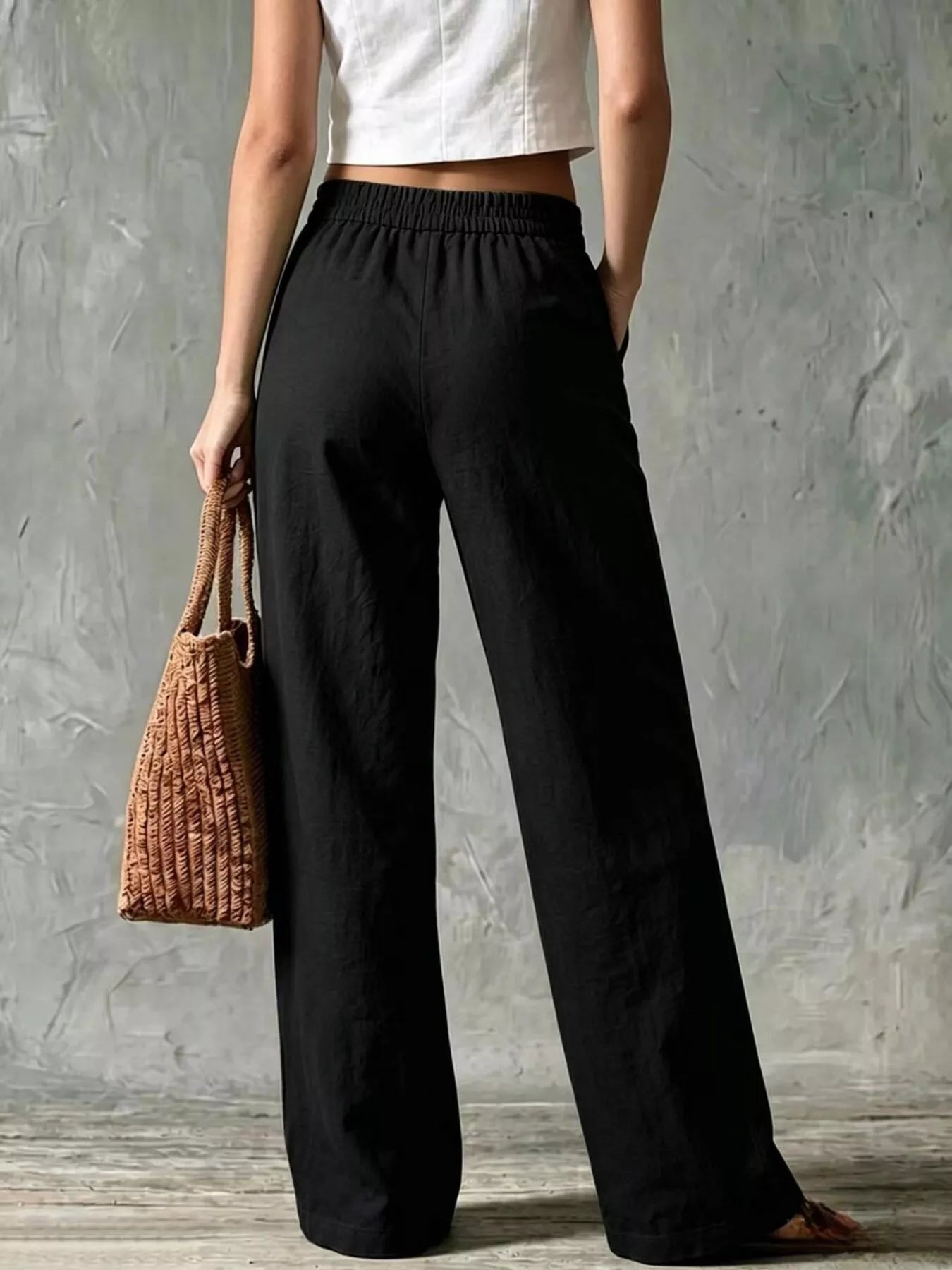 Full Size Wide Leg Pants Plus Size