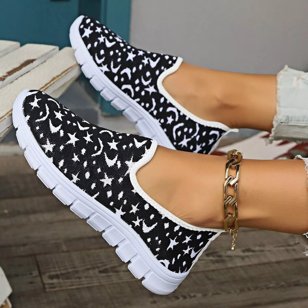 Round Toe Platform Slip-Ons
