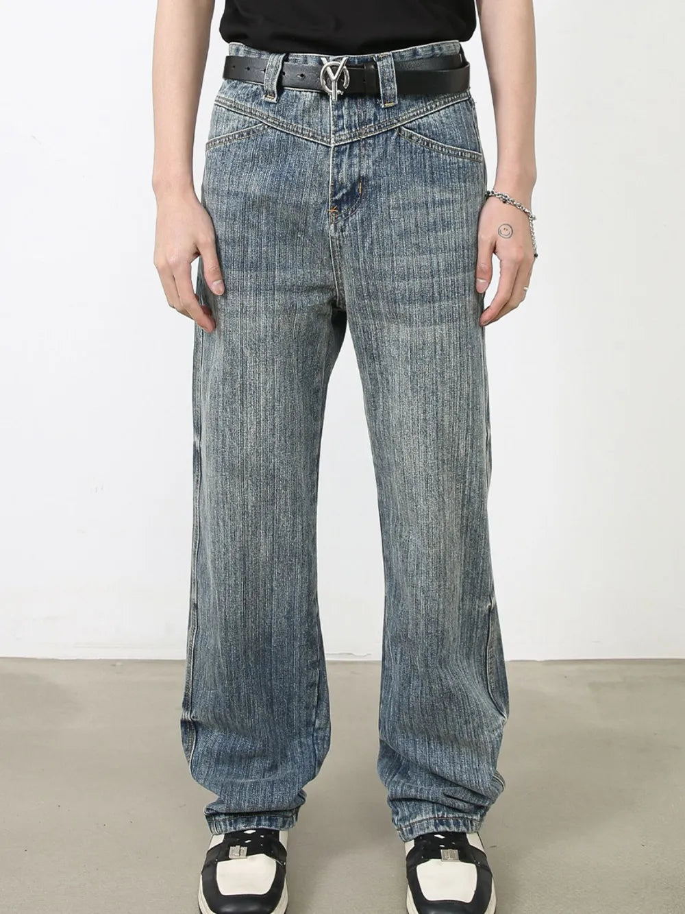 Men's Baggy Jeans with Pockets