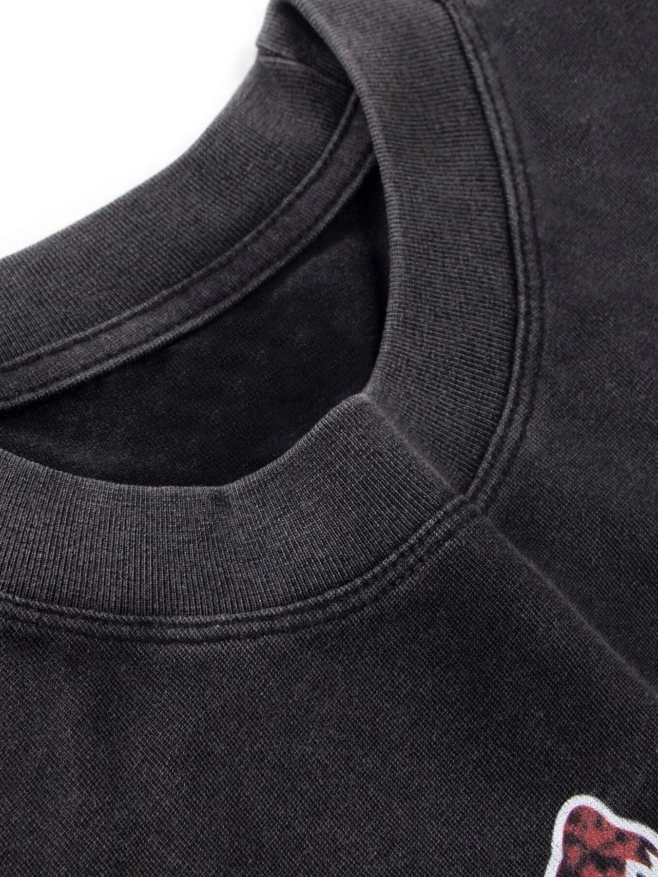 Men's Letter Round Neck Short Sleeve T-Shirt