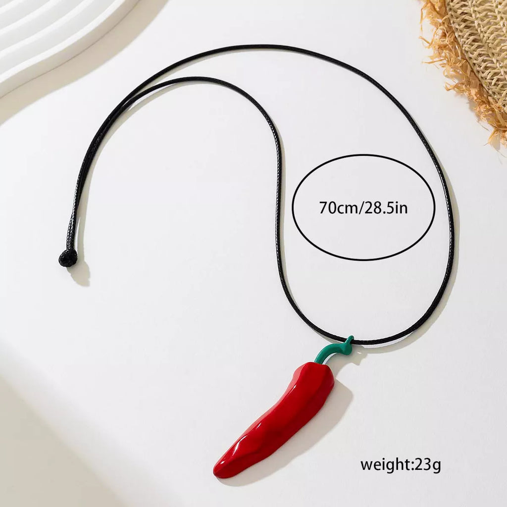 Chili Pepper Pendant Necklace