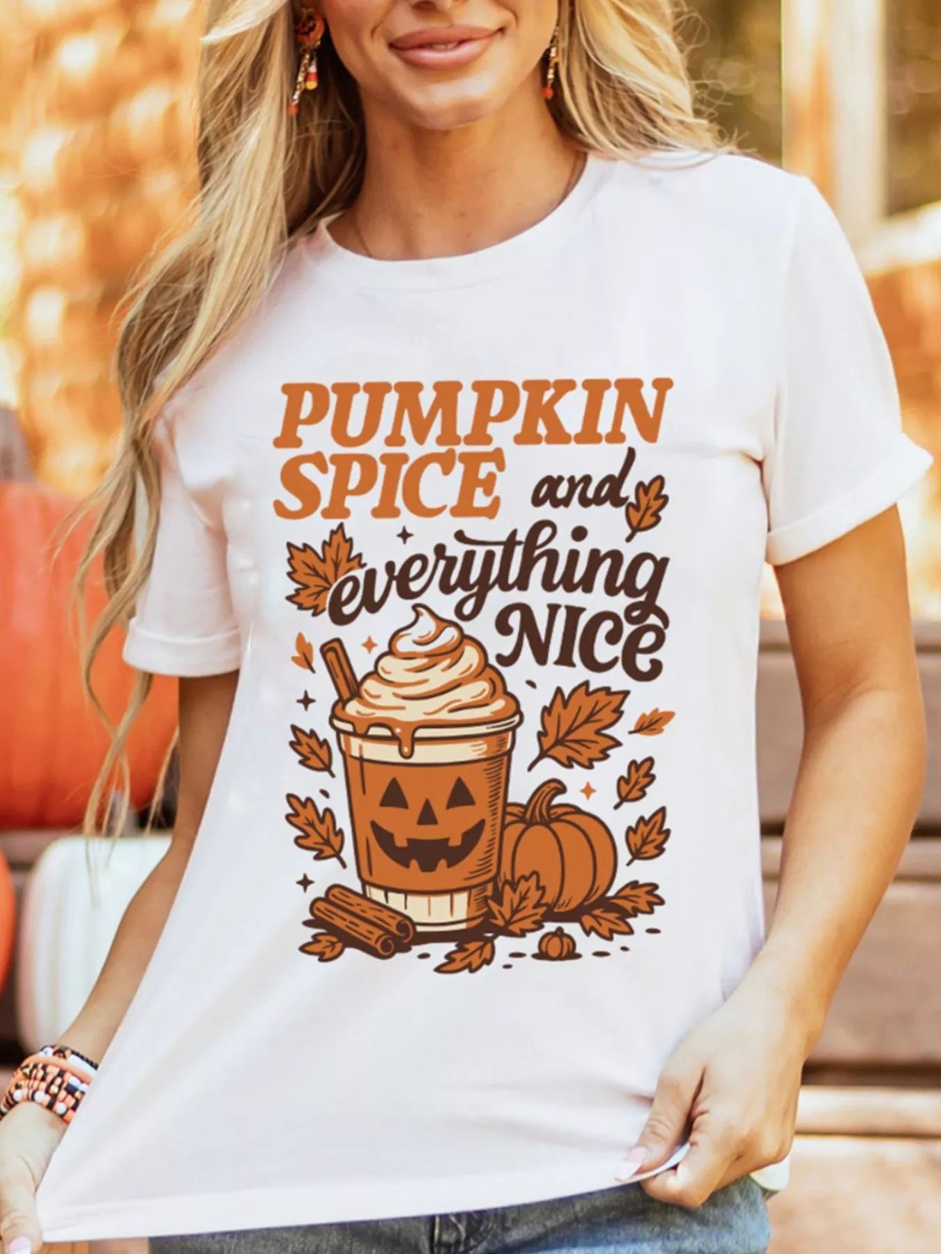 Fall Vibe Thanksgiving Graphic T Shirt