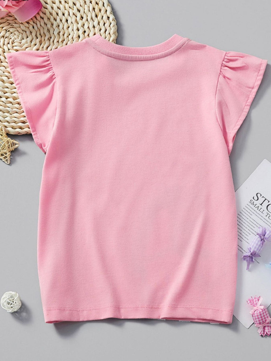 Children's Unicorn Ruffle Sleeve T-Shirt