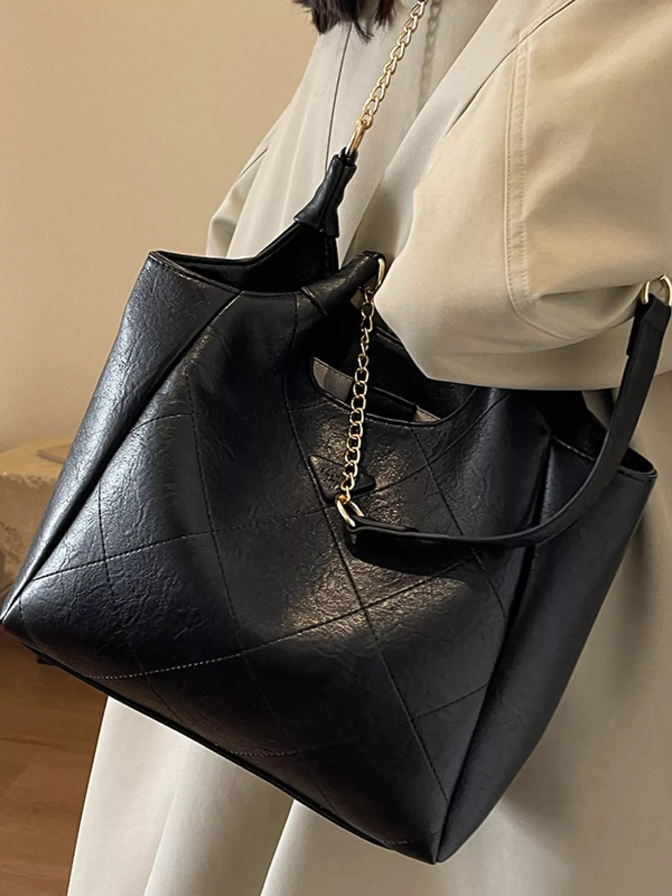 PU Leather Shoulder Bag