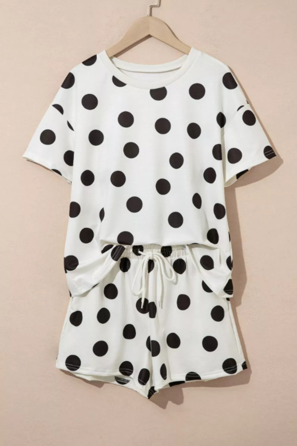 Polka Dot Tee and Shorts 2-Piece Set