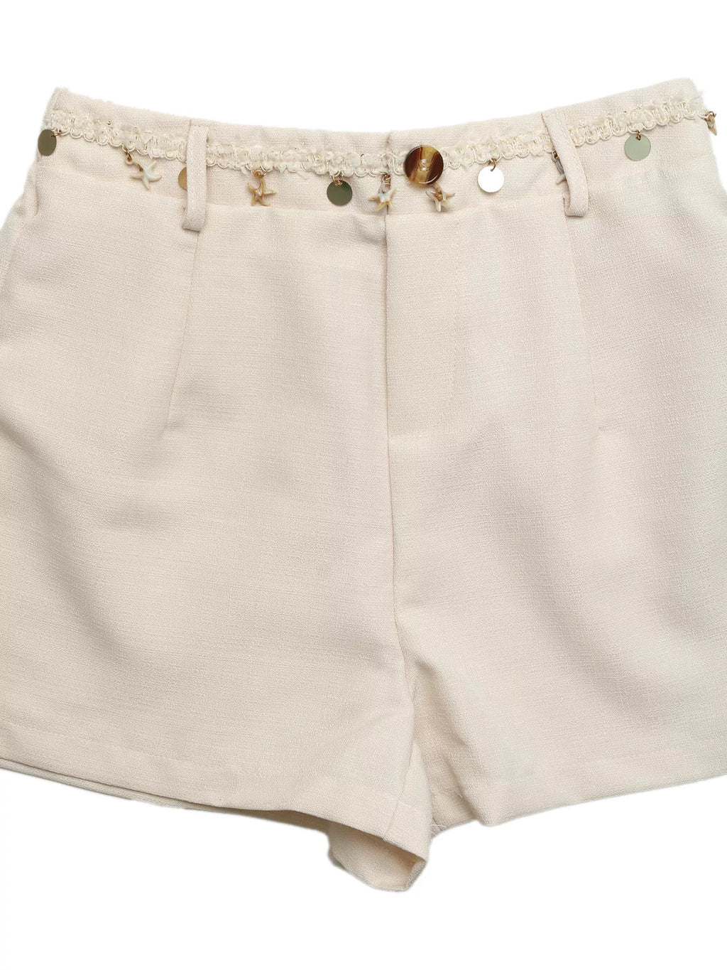 Embellished Sleeveless Top & Shorts Set