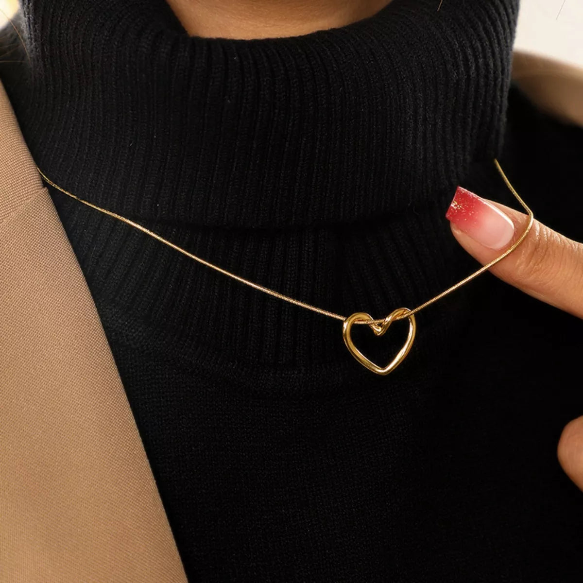 Stainless Steel Heart Necklace