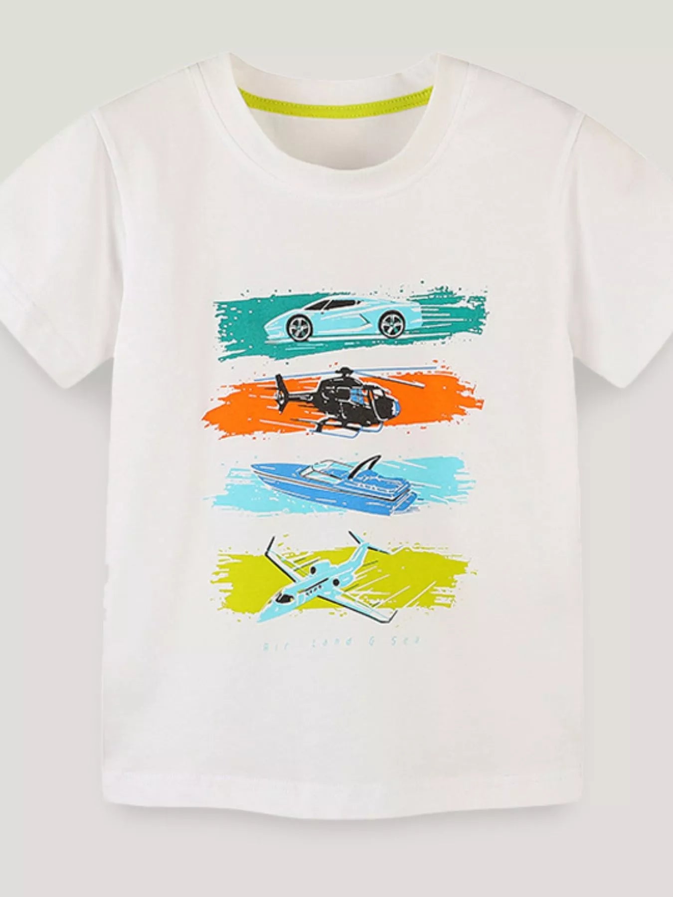 Kids' Vehicles Graphic T-Shirt