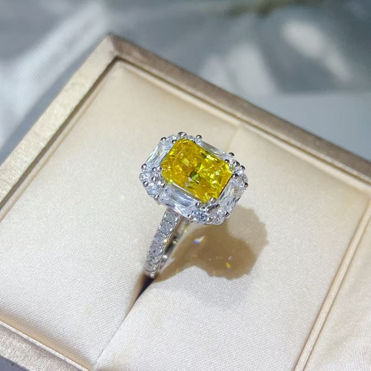 3 Carat Moissanite 925 Sterling Silver Ring