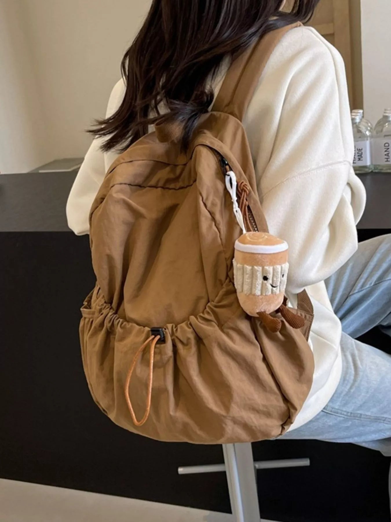 Casual Lightweight Drawstring Backpack Bag