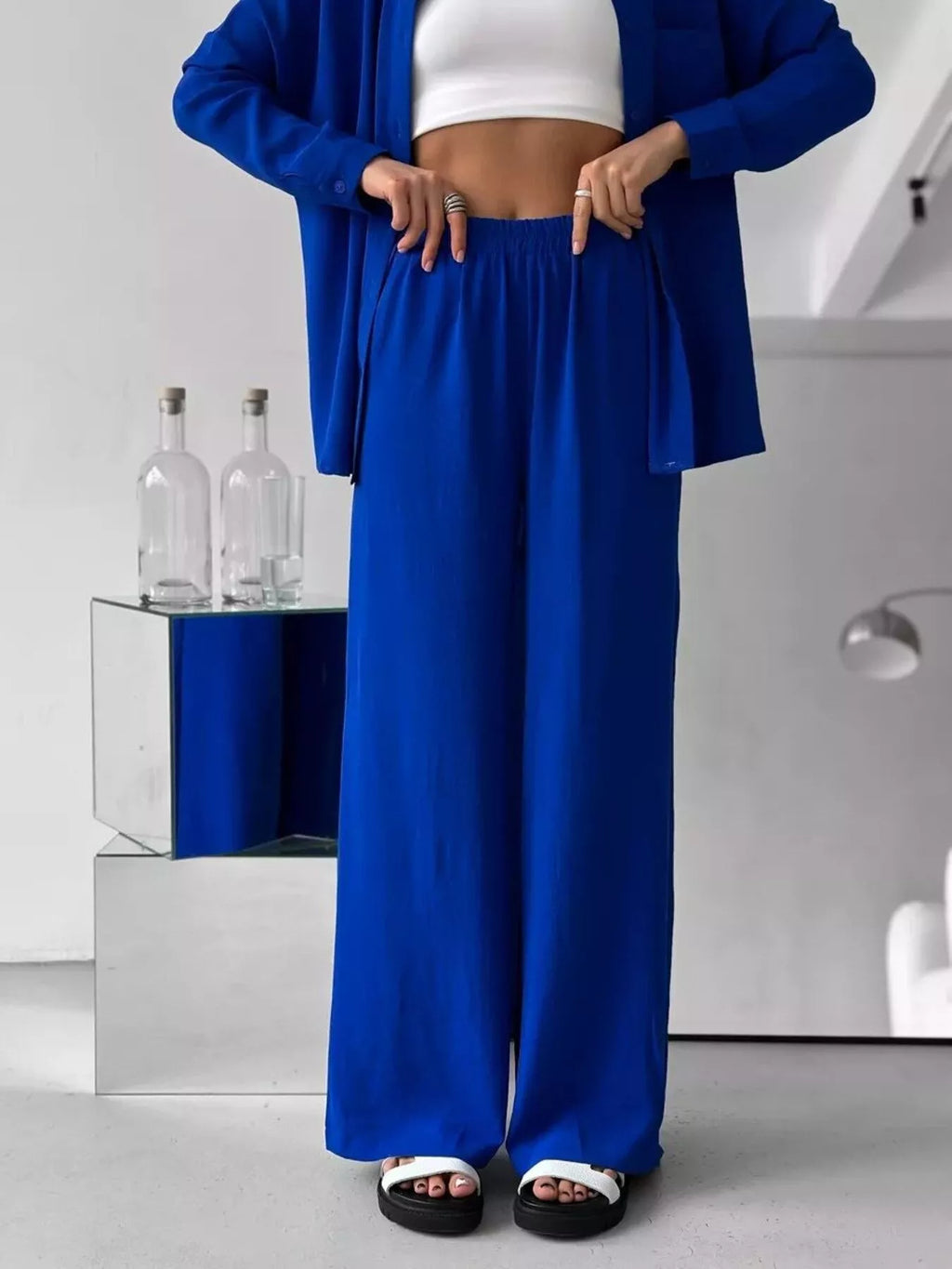 Button Down Shirt and Pants Set