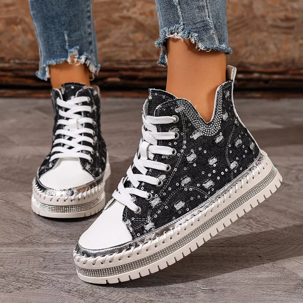 Lace Up Platform Sneakers