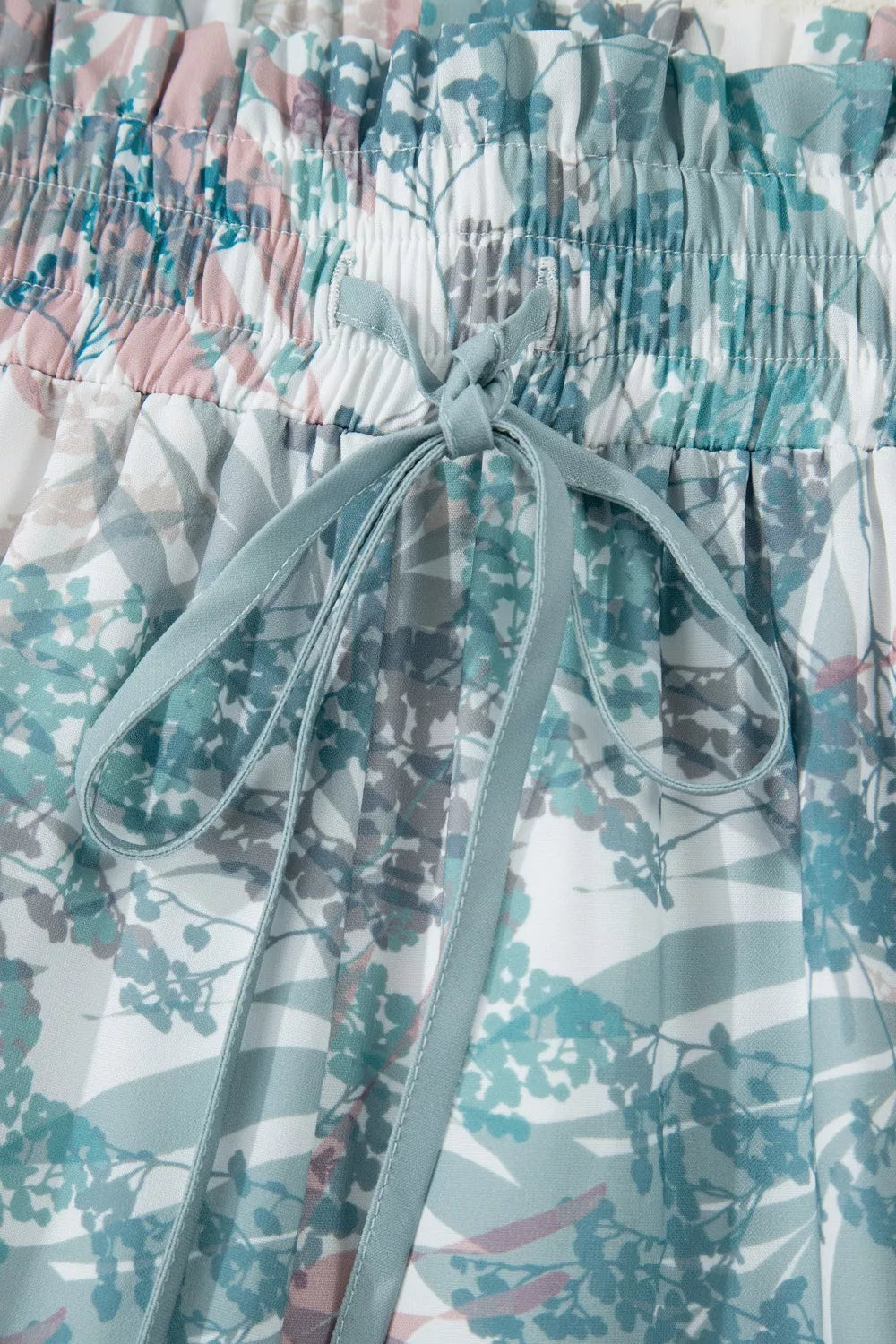 Floral Print Sleeveless Top and Wide Leg Pants Set