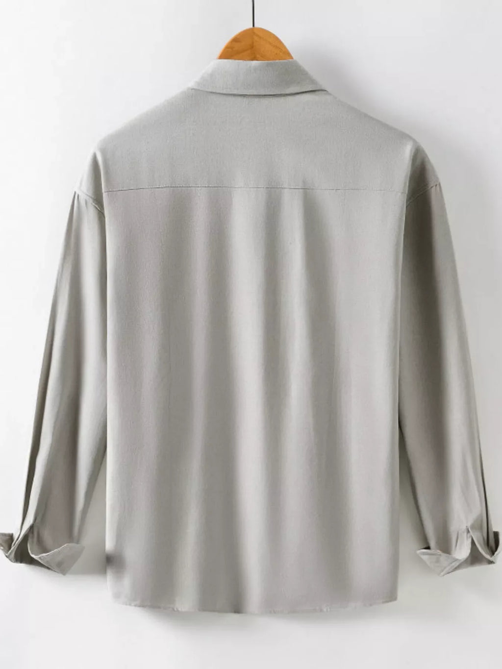 Men's Casual Solid Color Long Sleeve Shirt