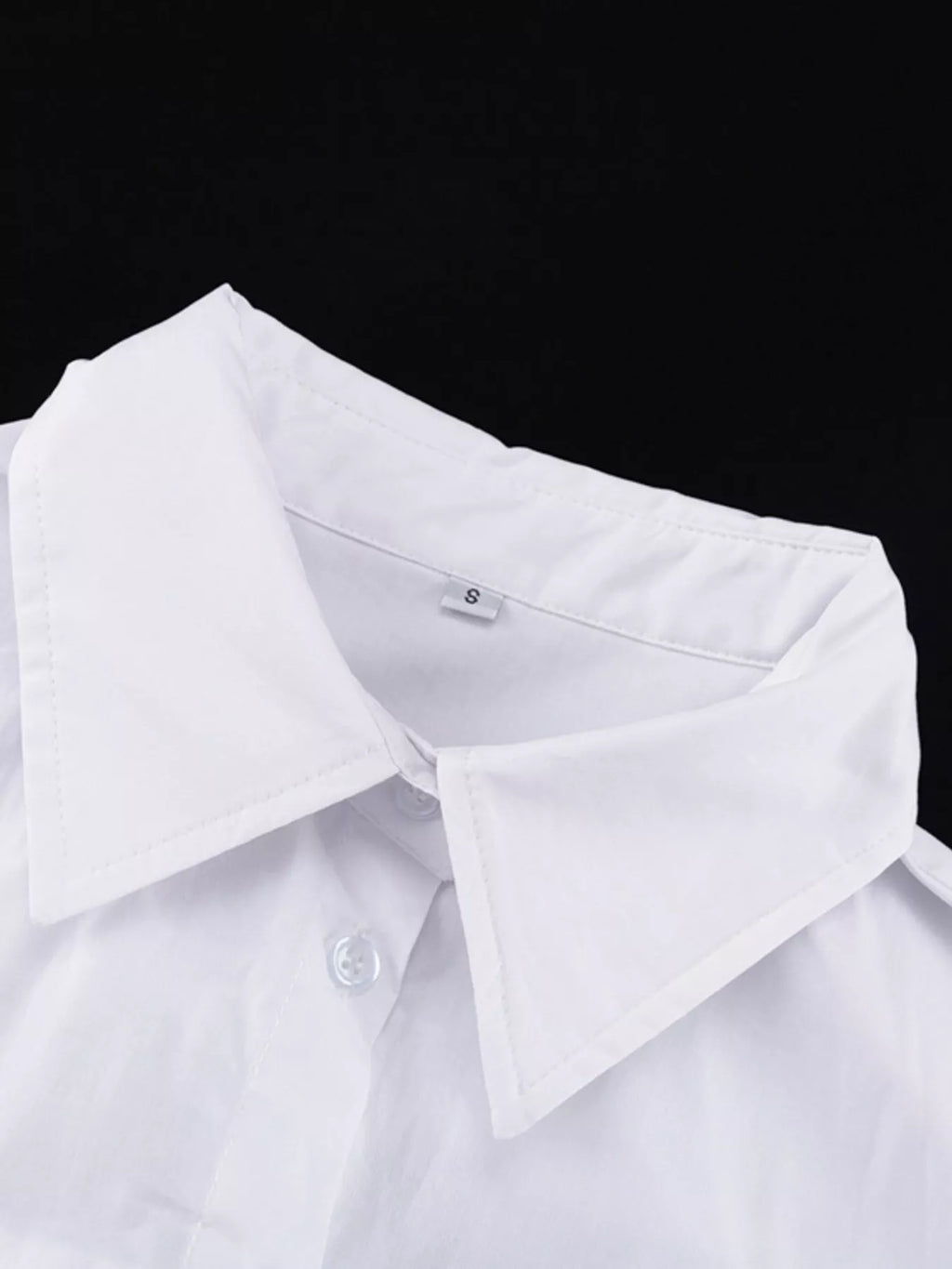 Button Front Long Sleeve Maxi Shirt Dress