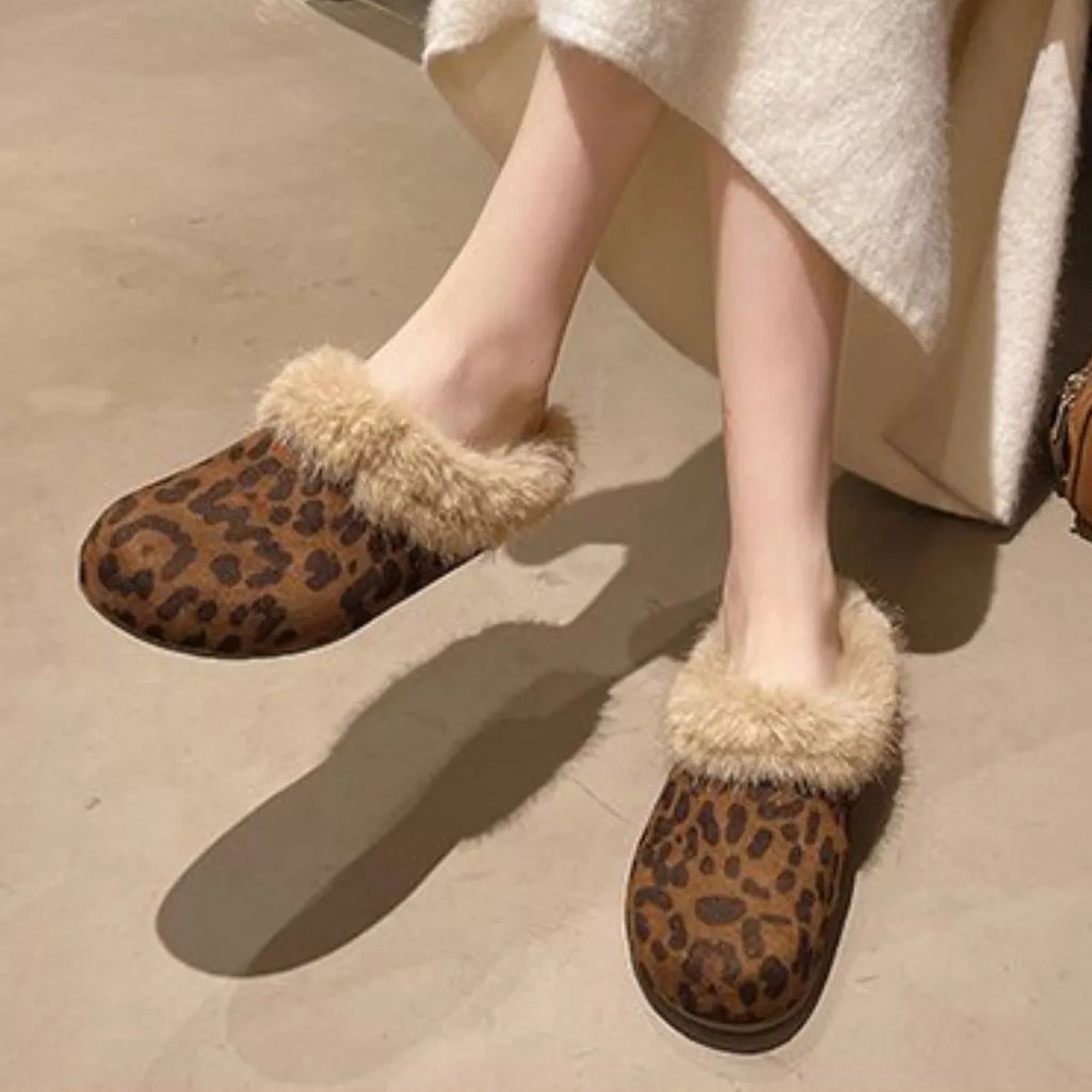 Fuzzy Plush Warm Indoor Slippers