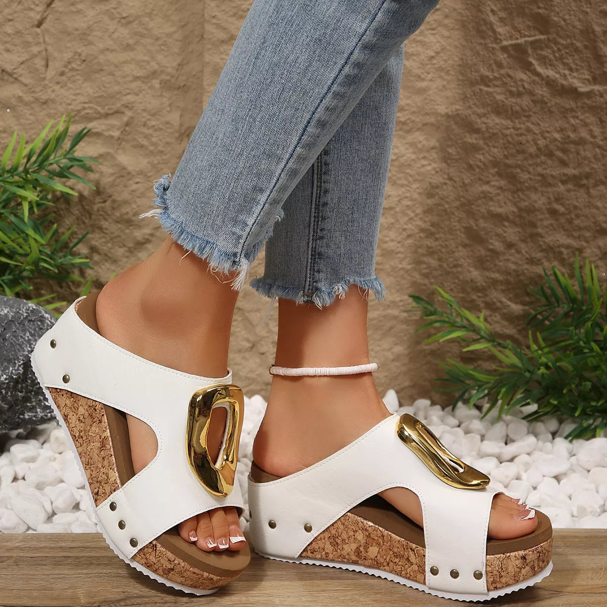 Open Toe Wedge Sandals
