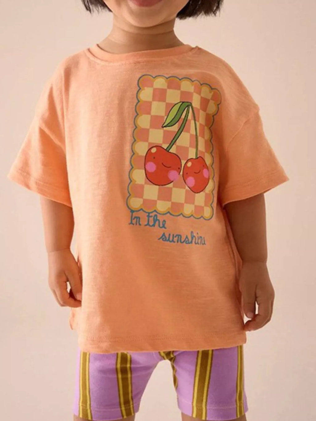 Children's Cherry Round Neck T-Shirt