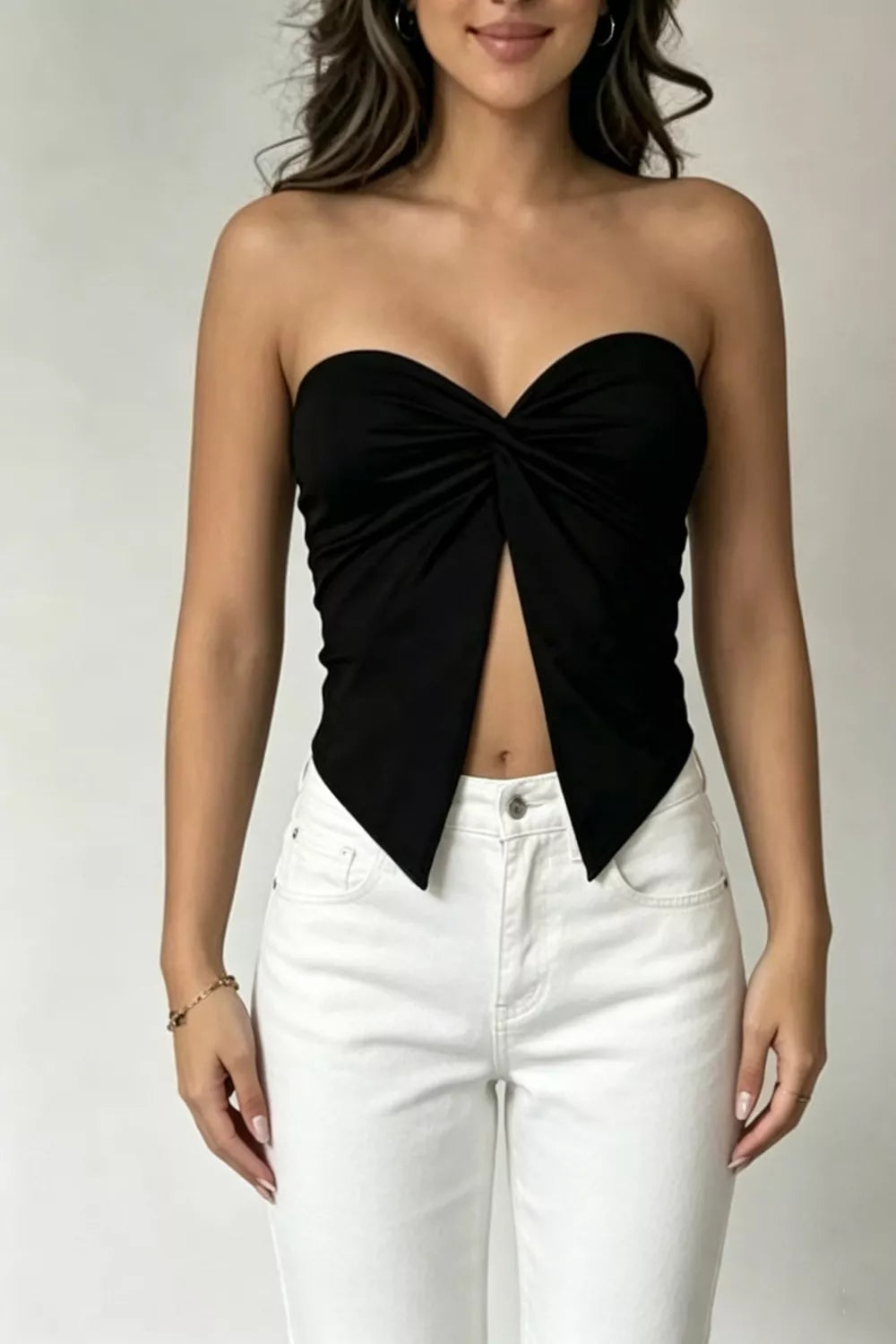 Twist Front Tube Top