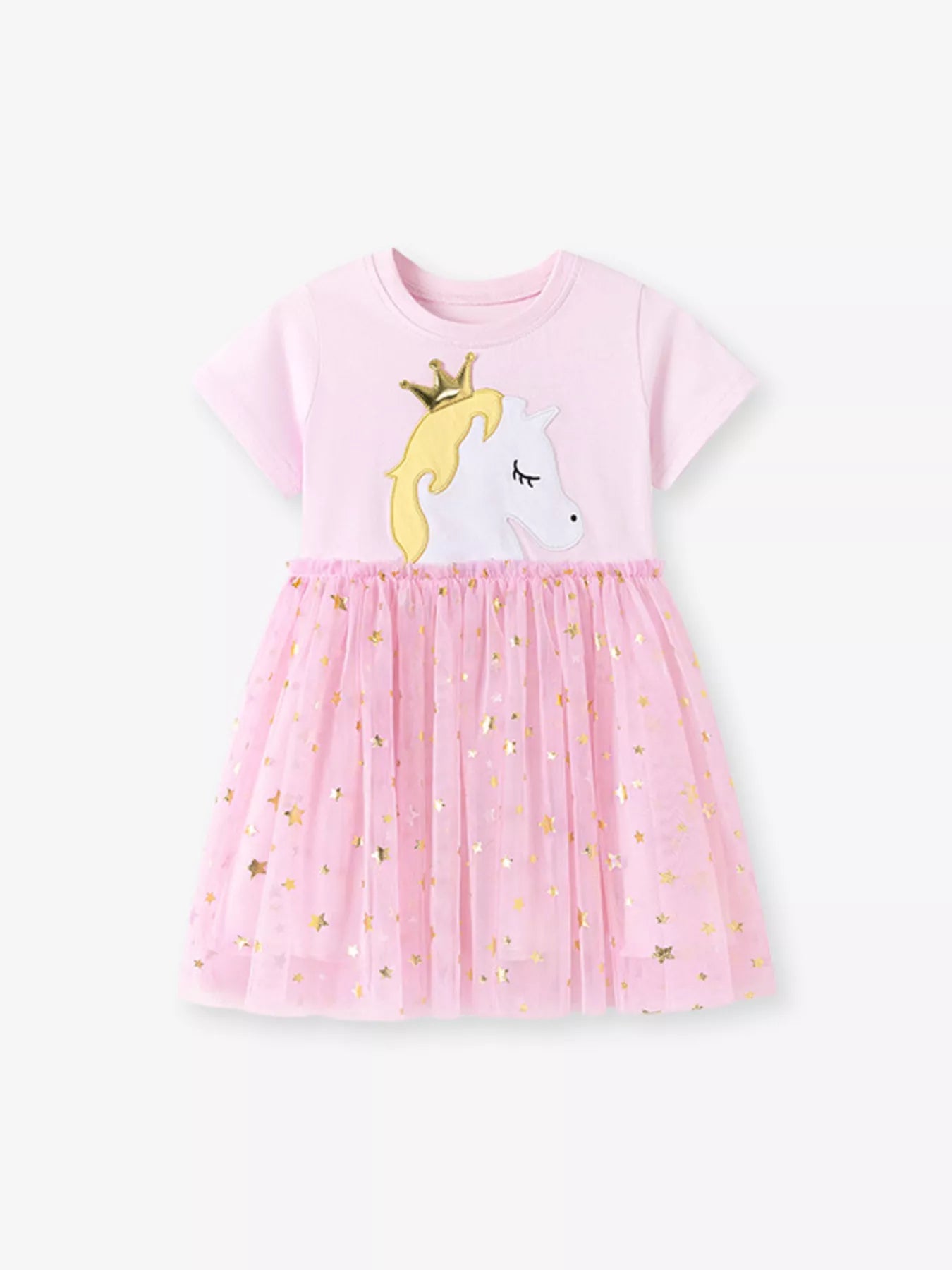 Children's Unicorn Princess Star Tulle Dress