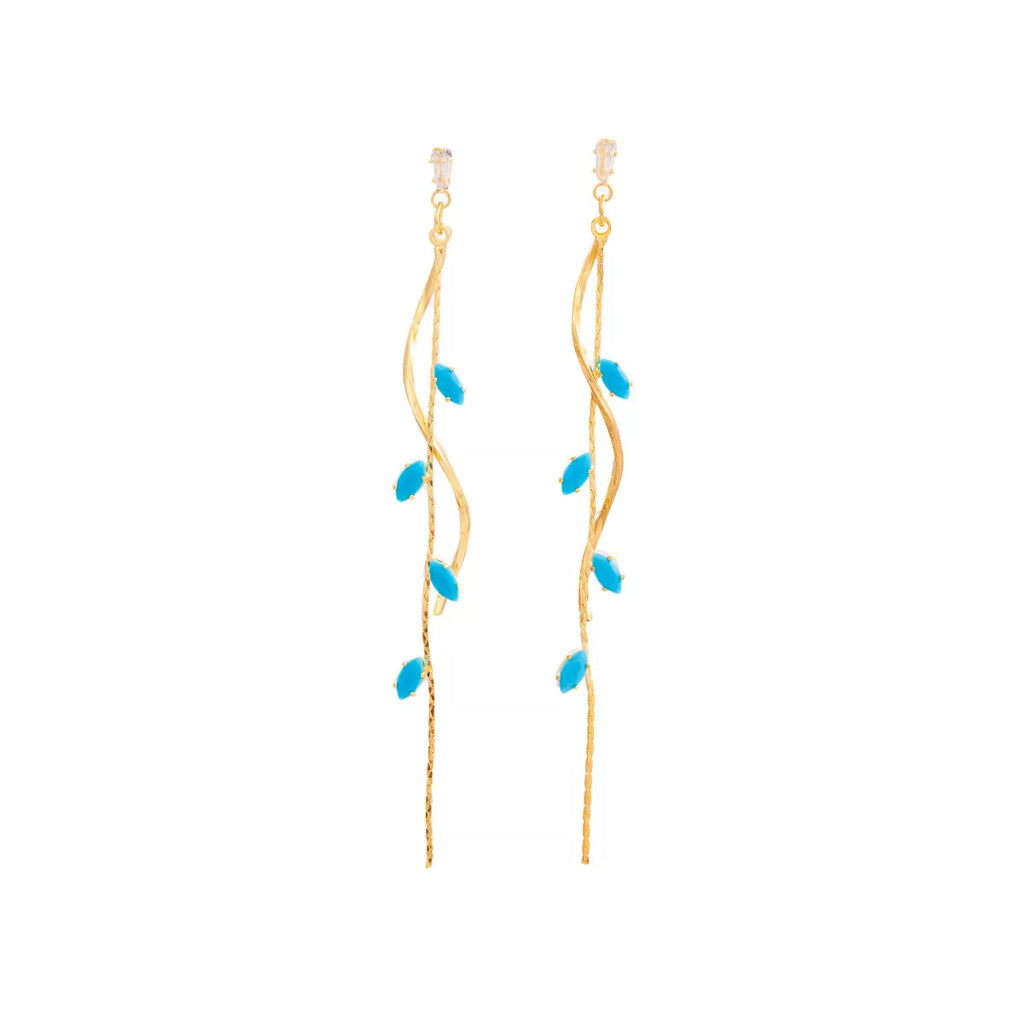 18K Gold-Plated Chain Drop Earrings