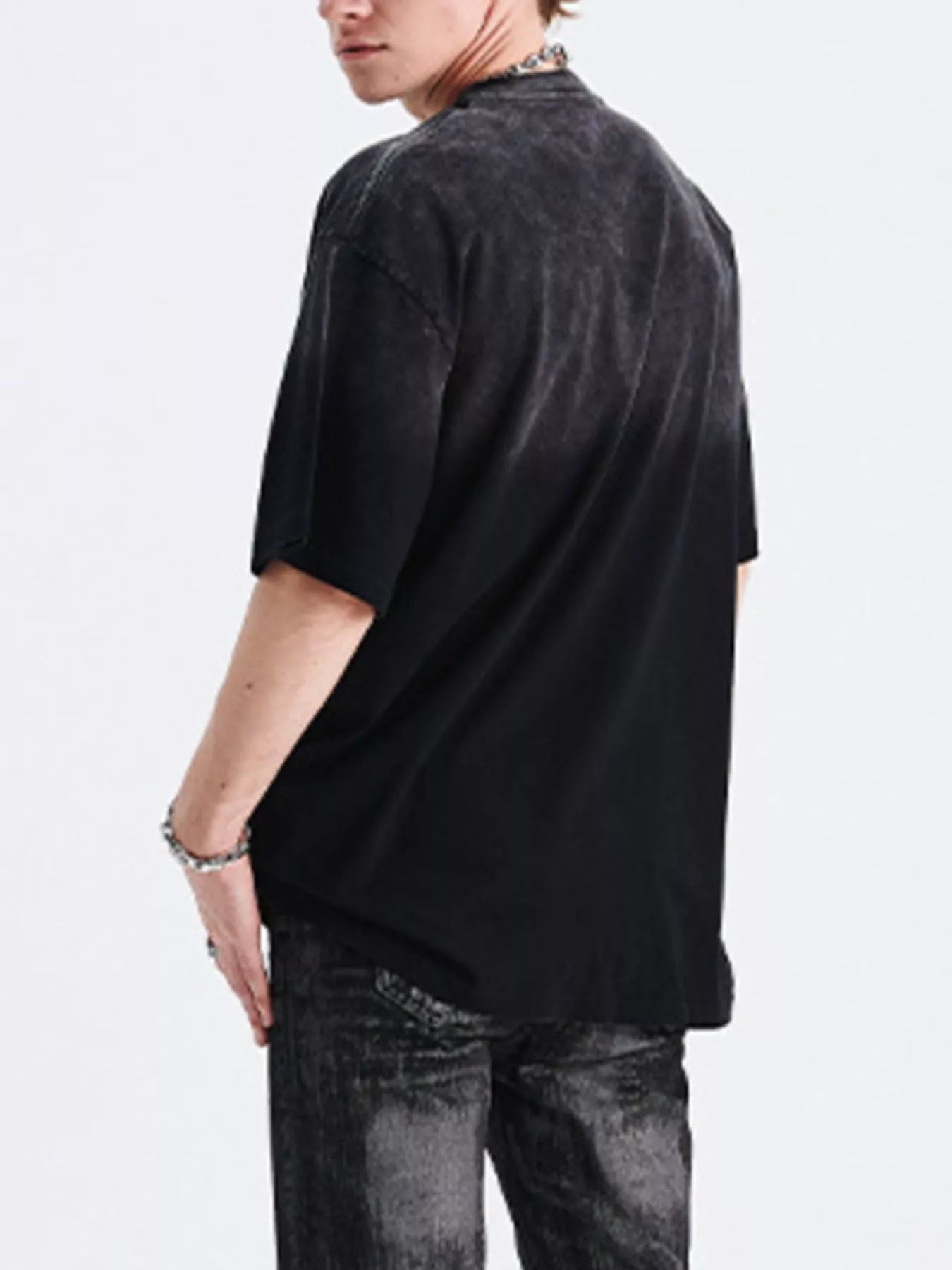 Men's Graphic Round Neck Oversized T-Shirt