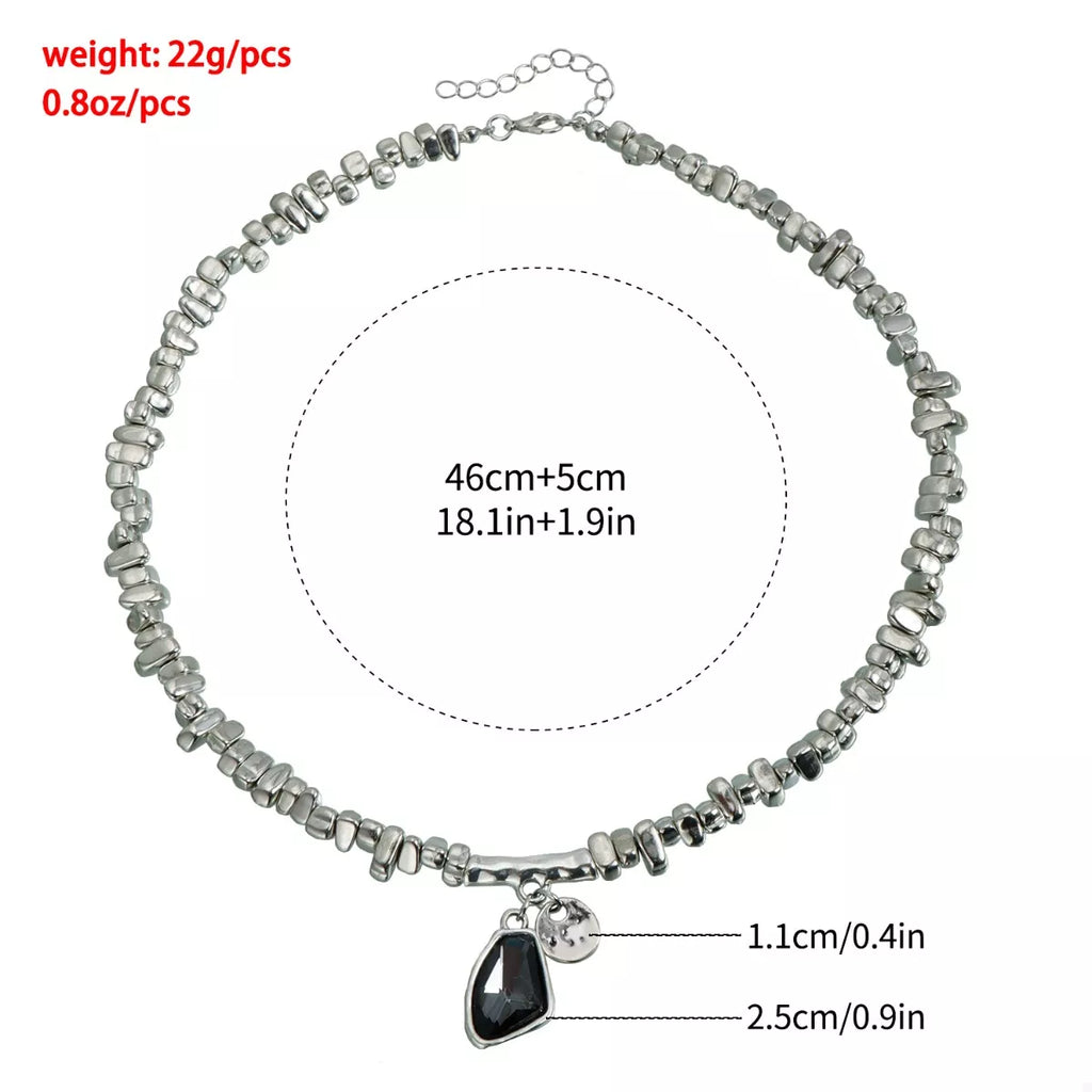 Silver-Plated Minimalist Pendant Necklace
