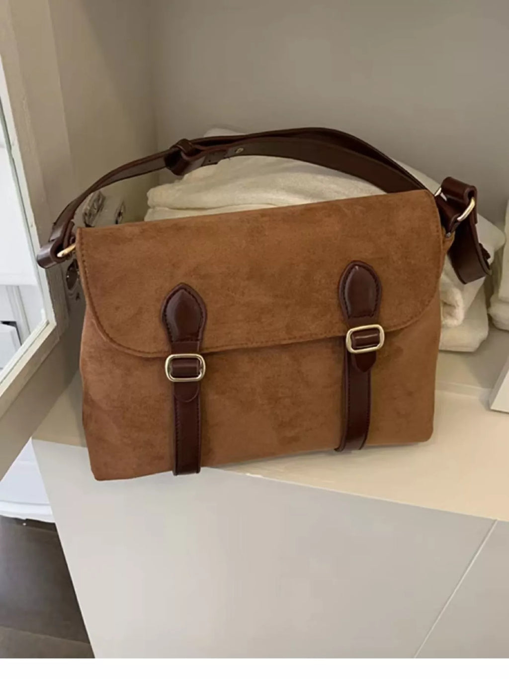 Double Buckle Crossbody Bag
