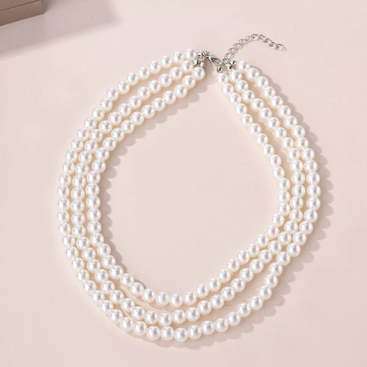Three-Layered Pearl Necklace