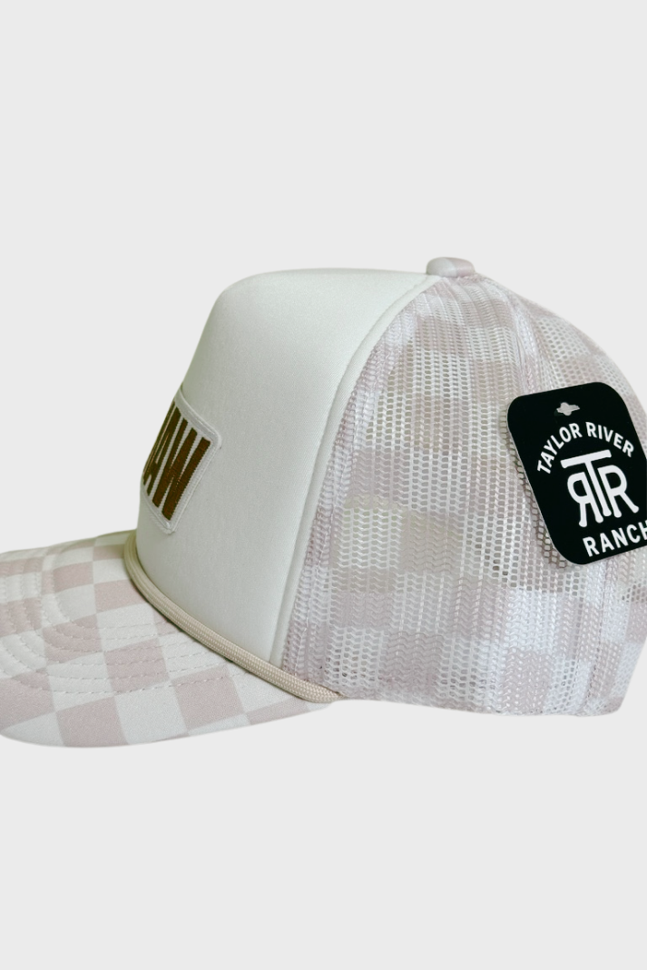 YEEHAW - Checkered Mesh Trucker Hat
