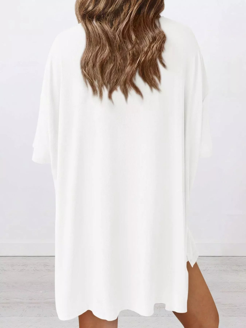 Full Size Half Sleeve T-Shirt and Shorts Set Plus Size
