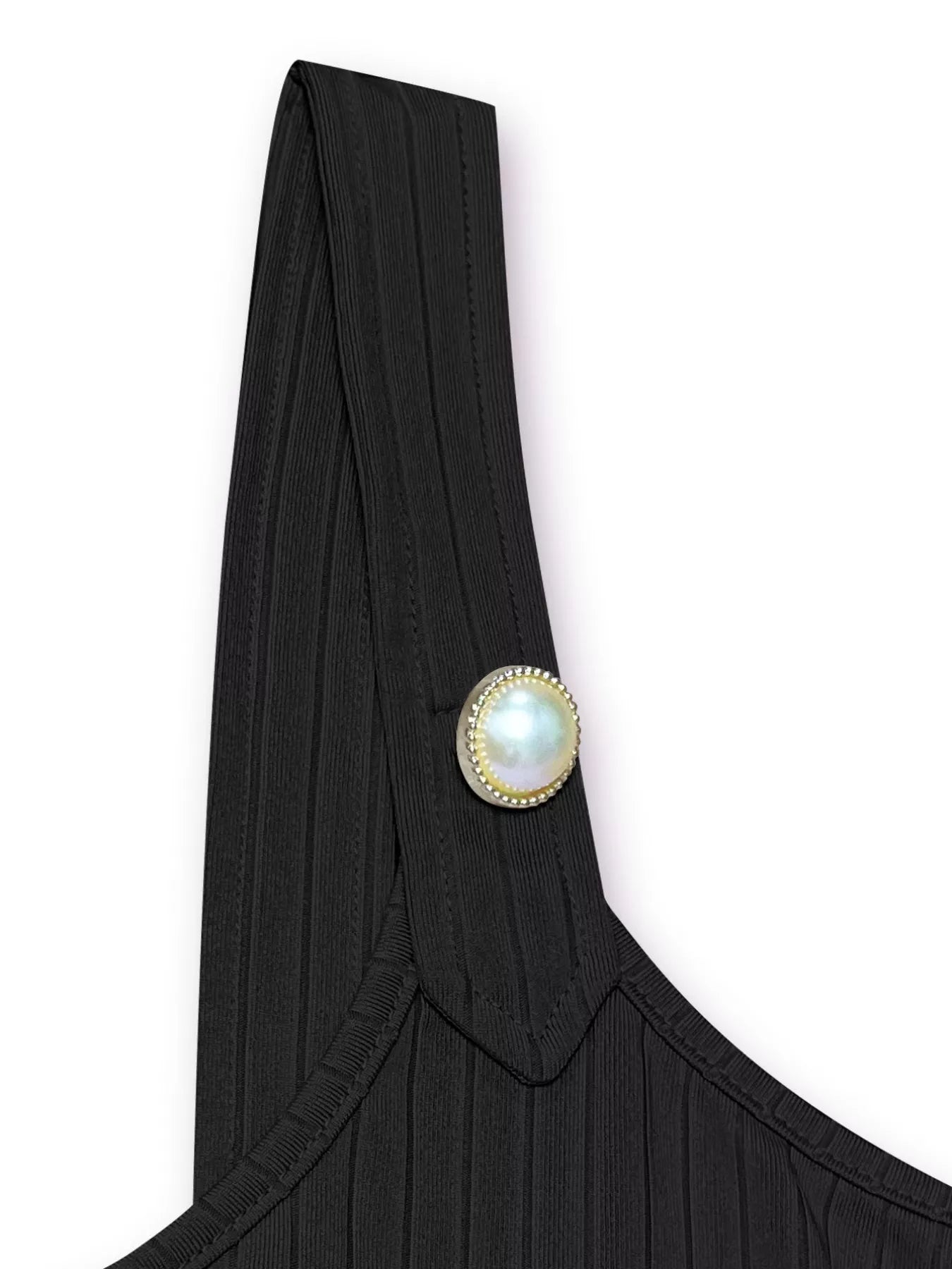 Pearl Detail Scoop Neck Tank