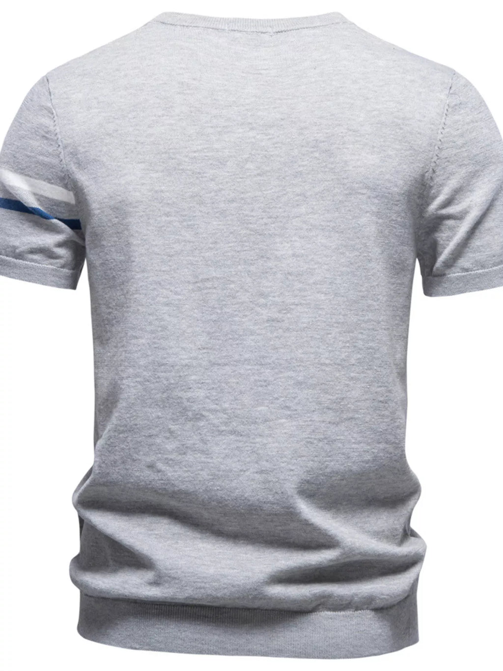 Men's Casual Striped Sleeve T-Shirt