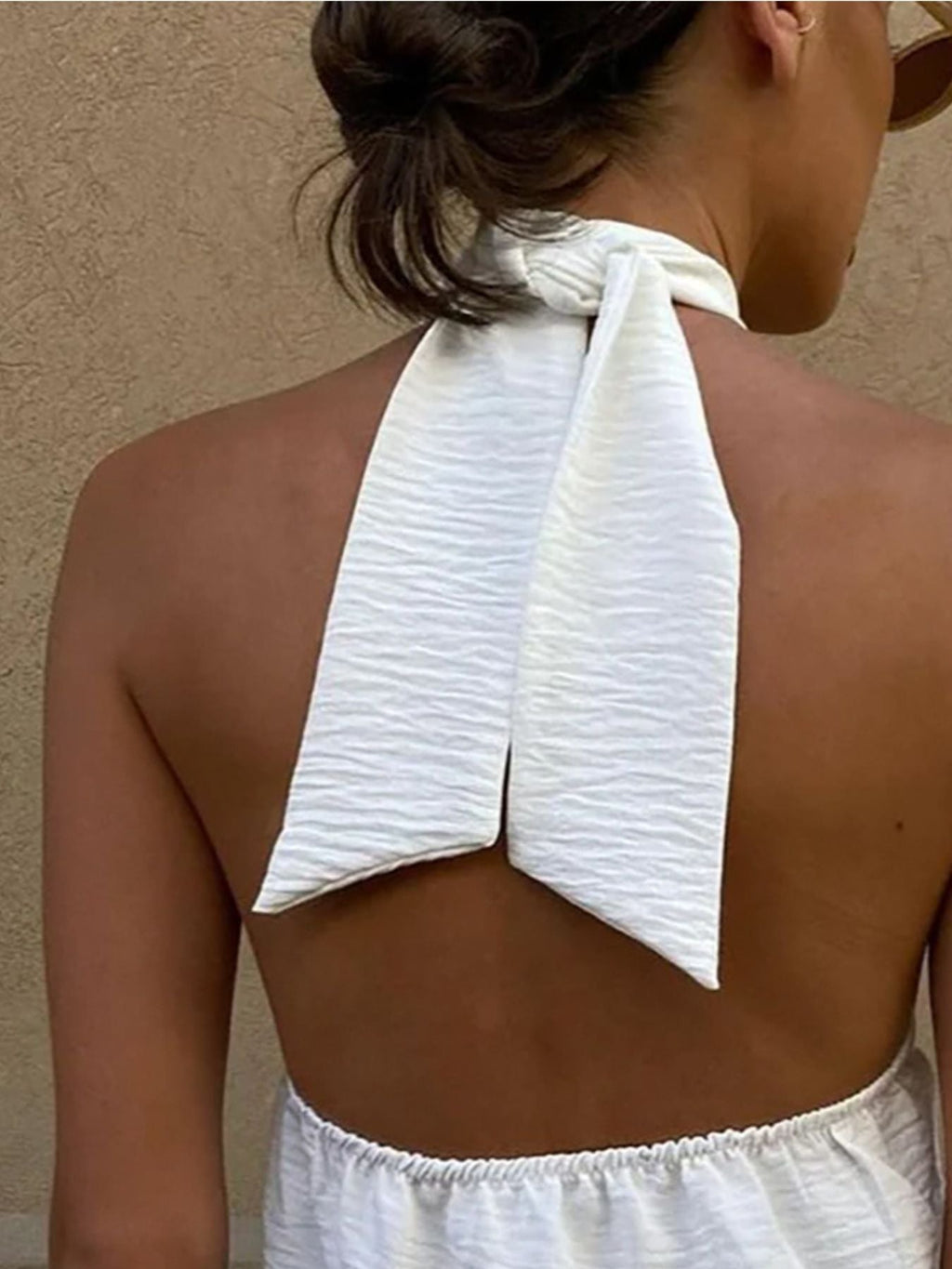 Knotted Halter Neck Cami