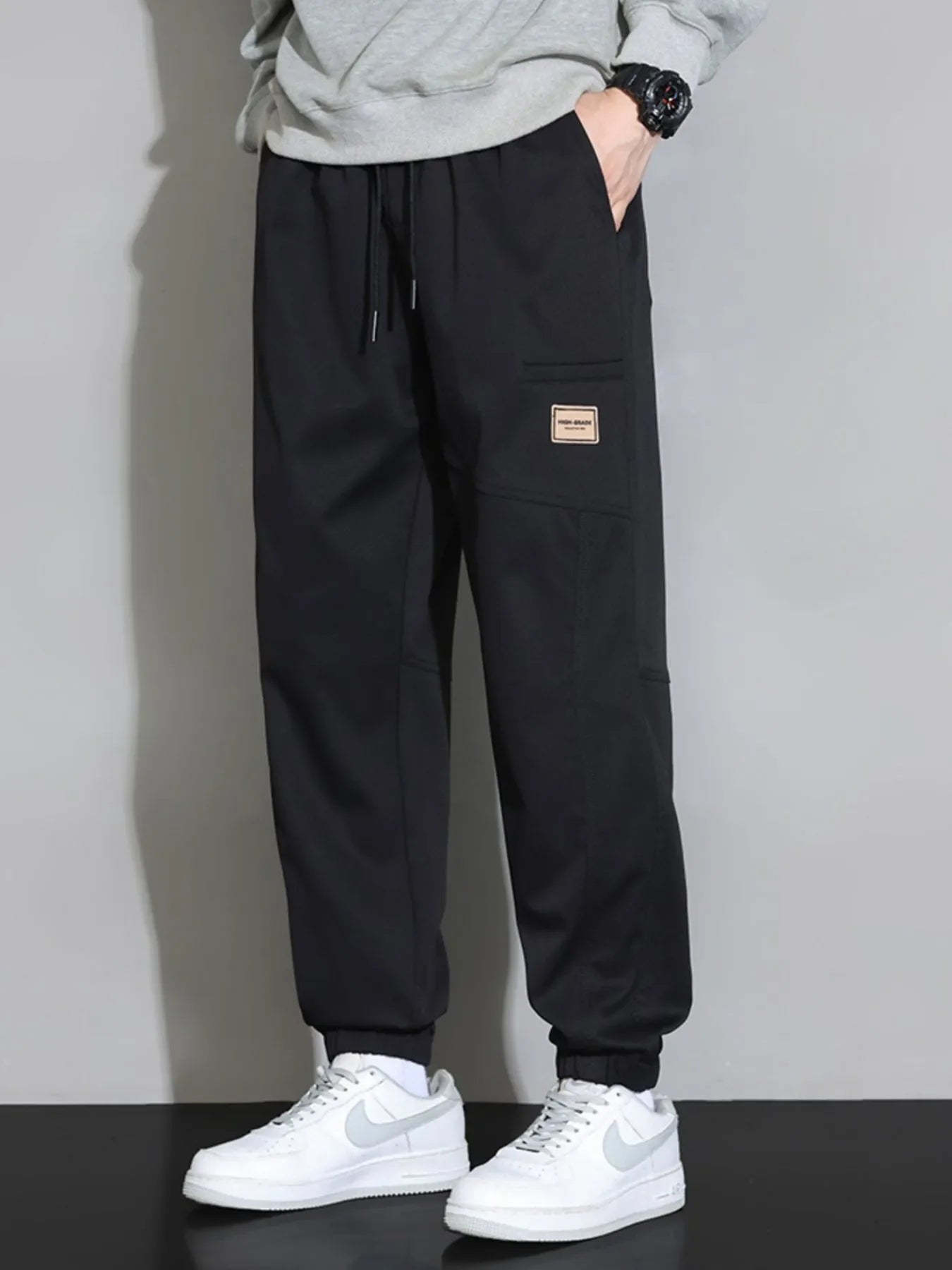 Men's Plus Size Drawstring Loose Fit Pants