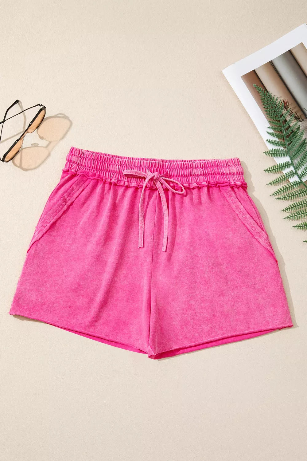 Drawstring Shorts with Pockets