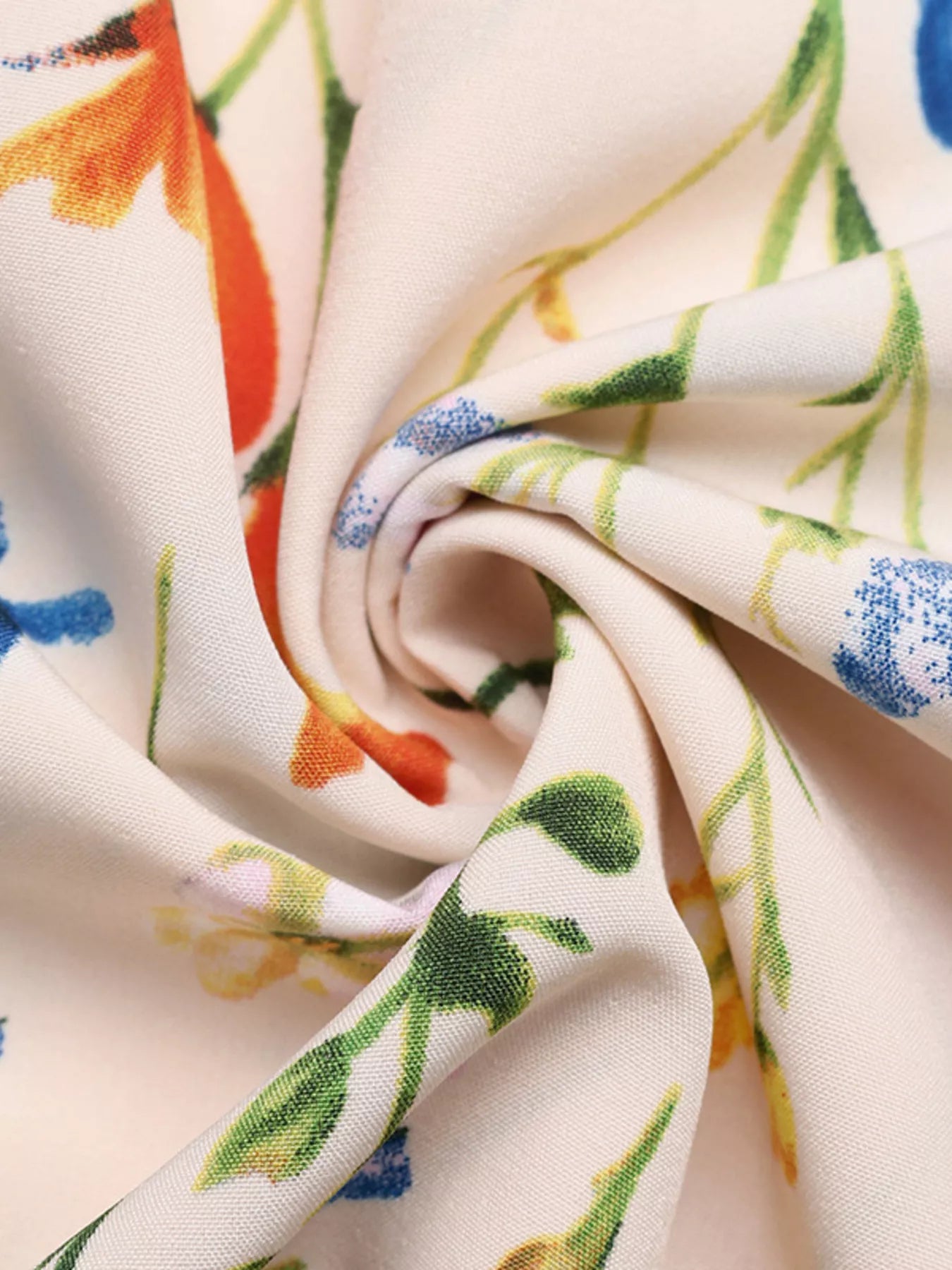 Floral Print Square Neck Casual Maxi Dress