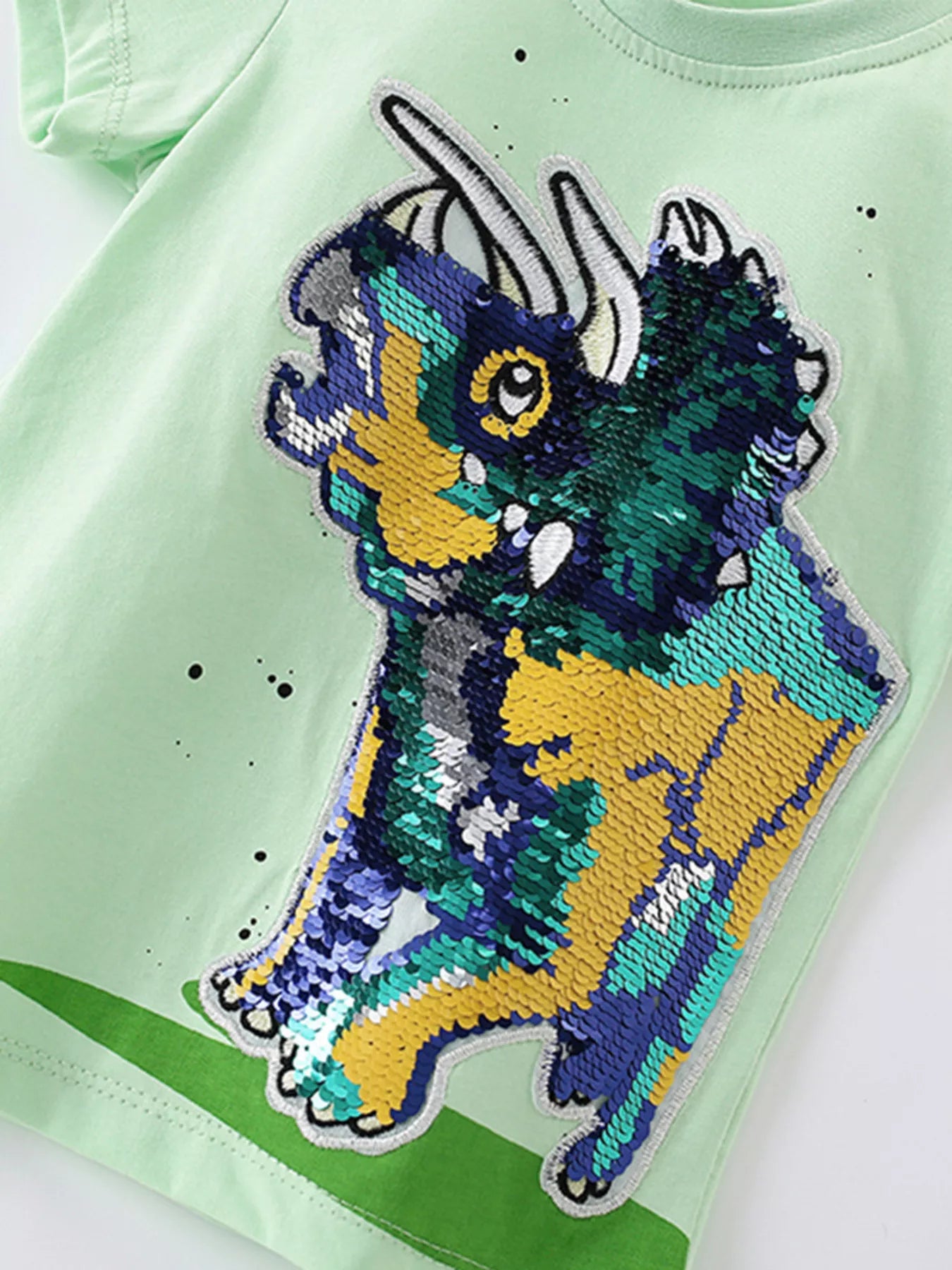 Children's Sequin Short Sleeve T-Shirt