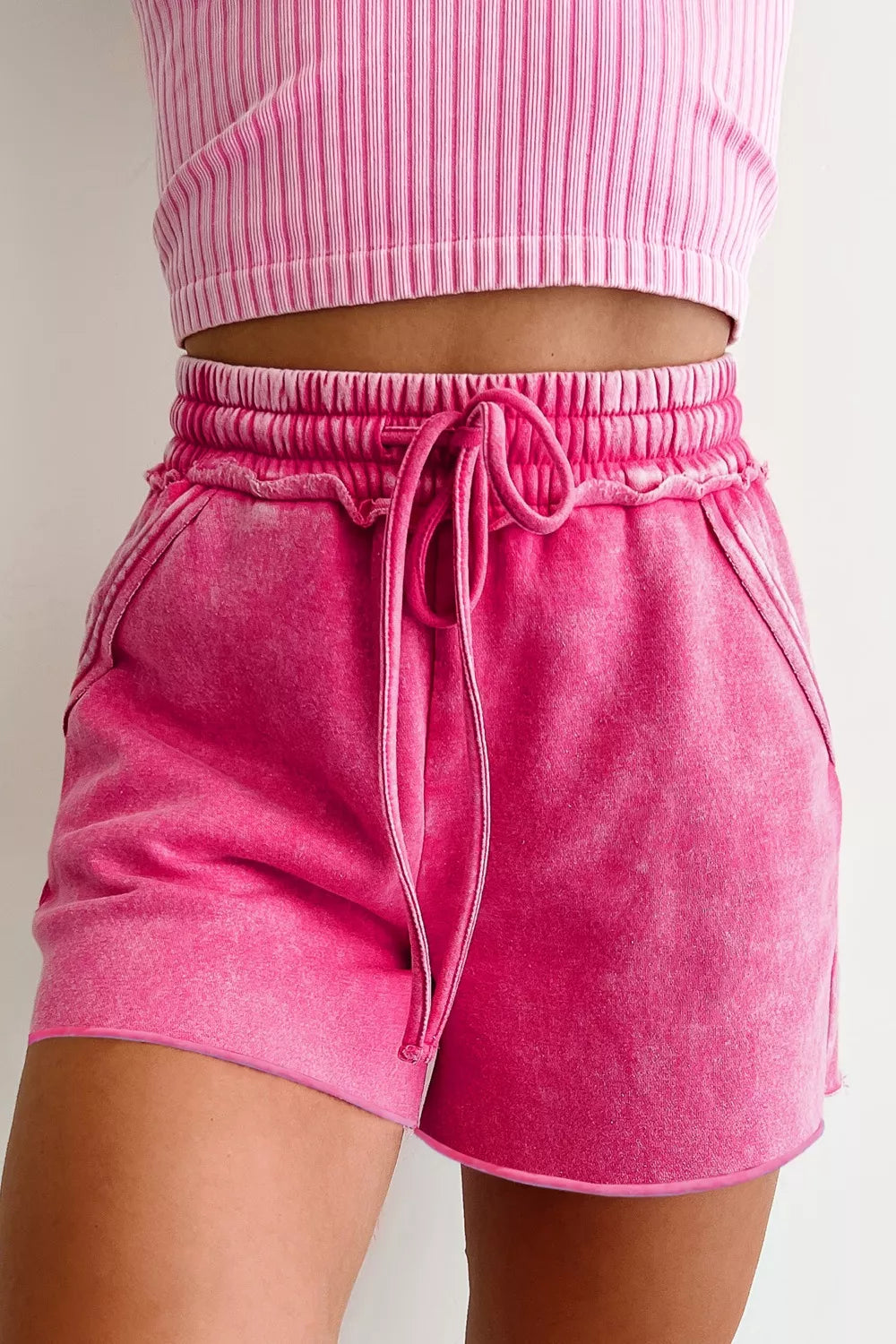 Drawstring Shorts with Pockets