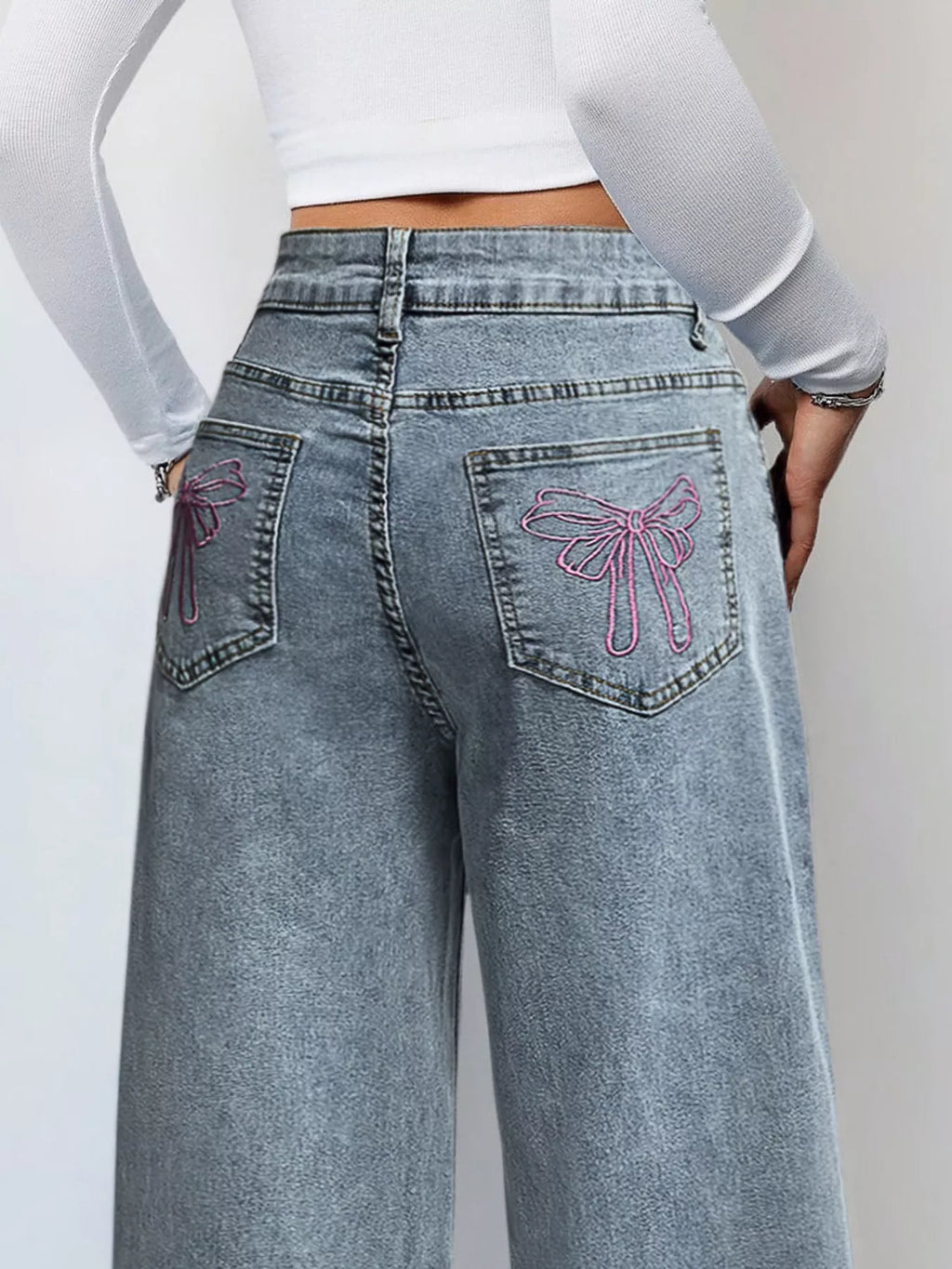 Wide Leg High Waist Jeans