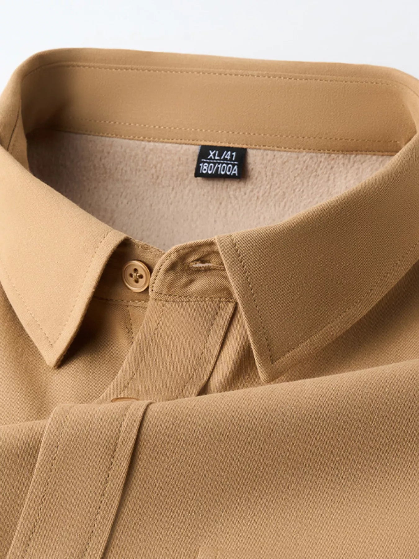 Men's Plus Size Button Up Long Sleeve Shirt