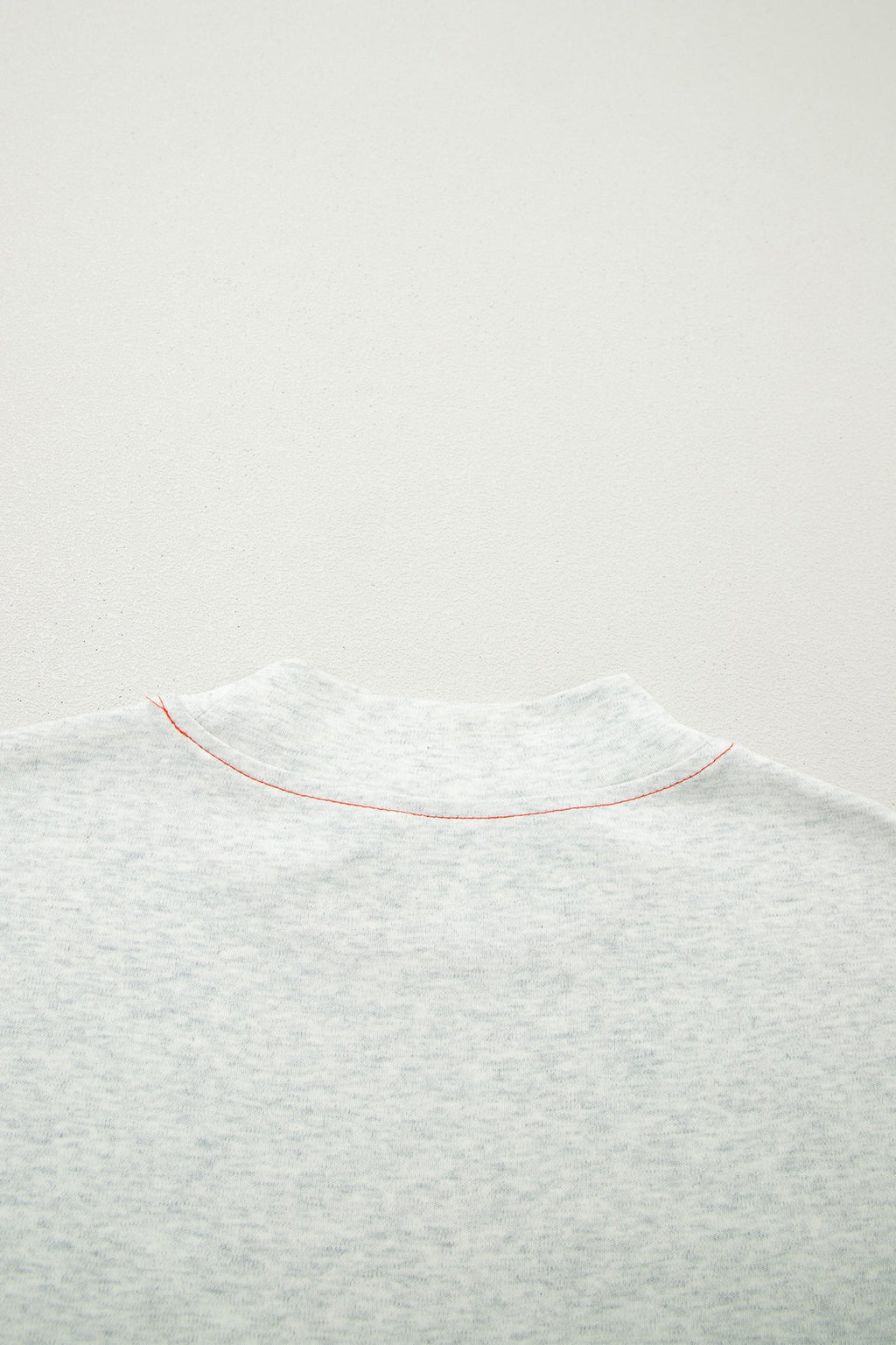 Reversible Contrast Stitching Mock Neck T-Shirt