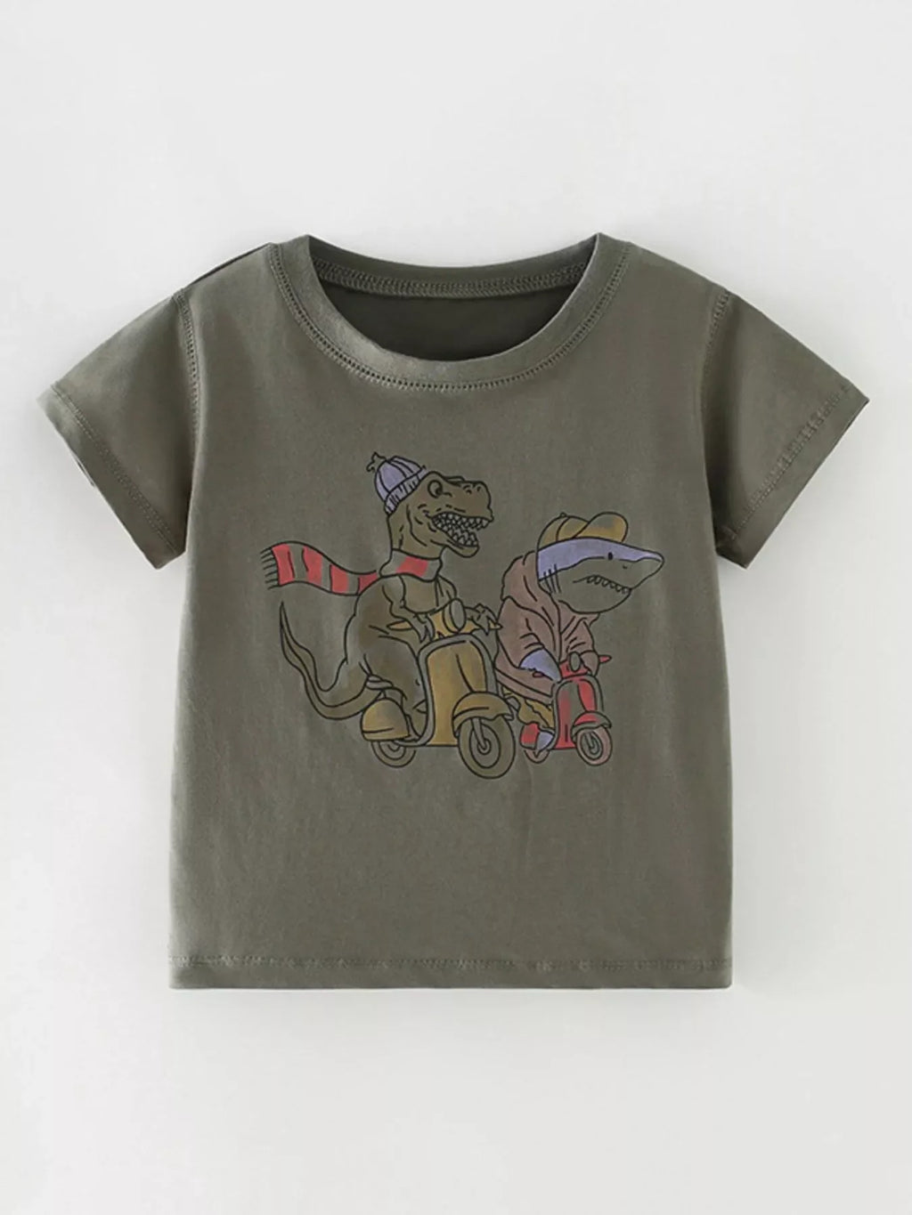 Children's Dinosaur Round Neck T-Shirt
