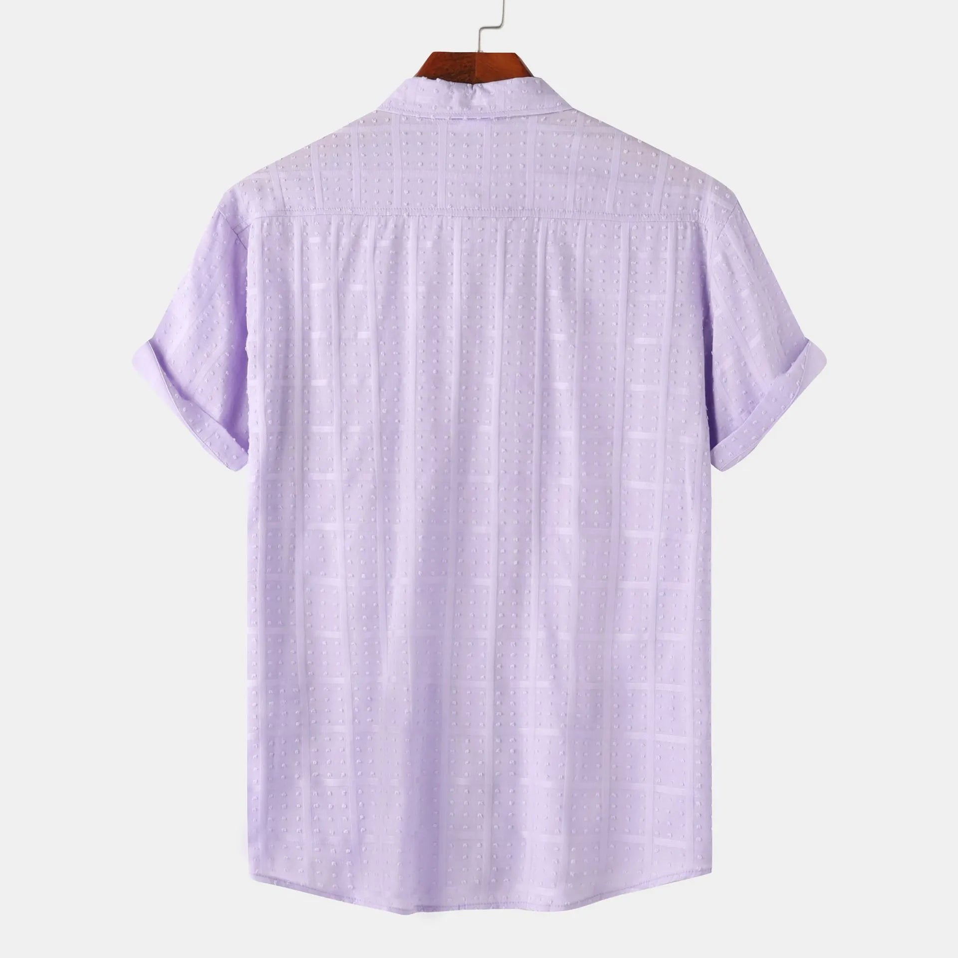 Men's Casual Short Sleeve Button Down Shirt