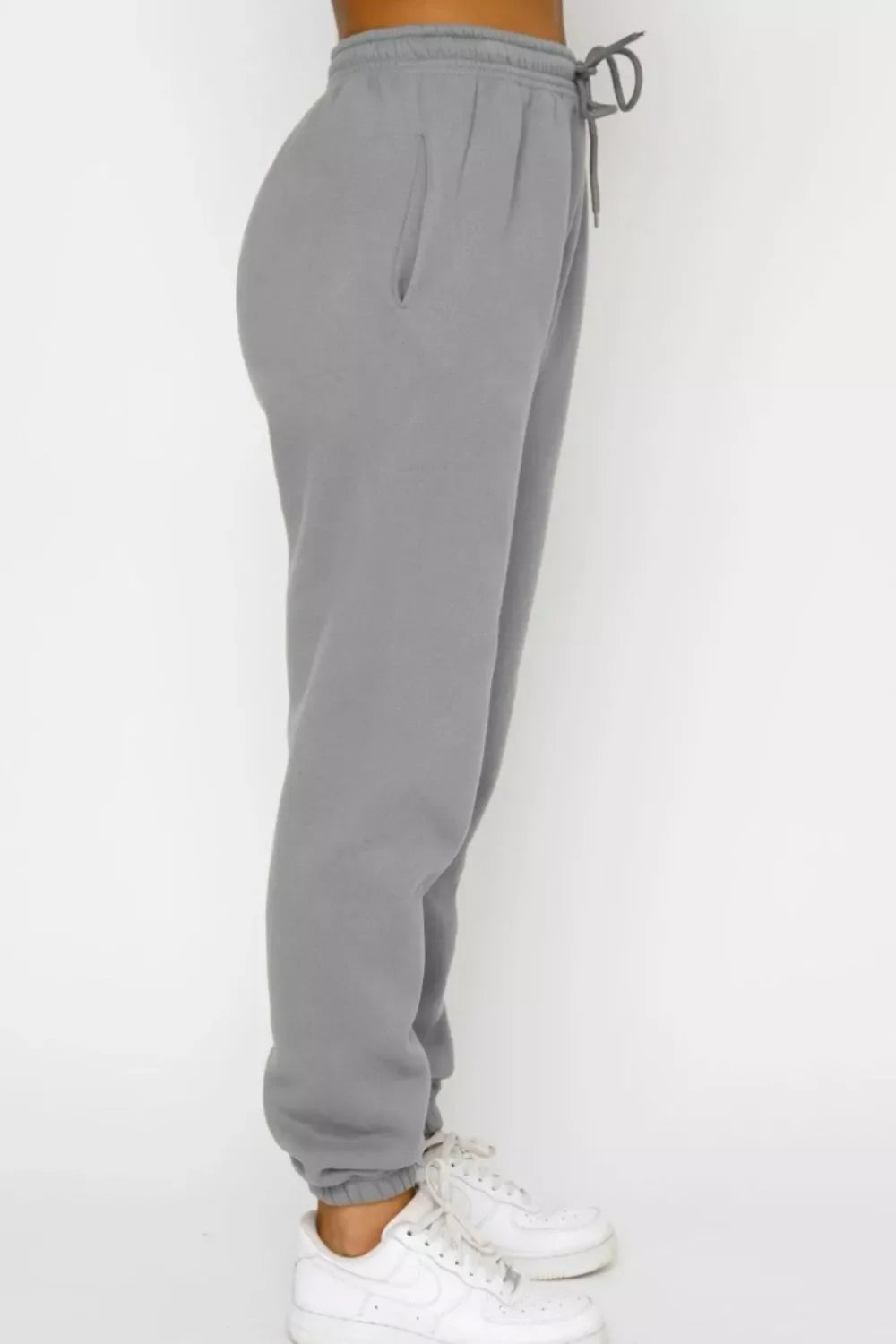 Round Neck Sweatshirt and Joggers Set