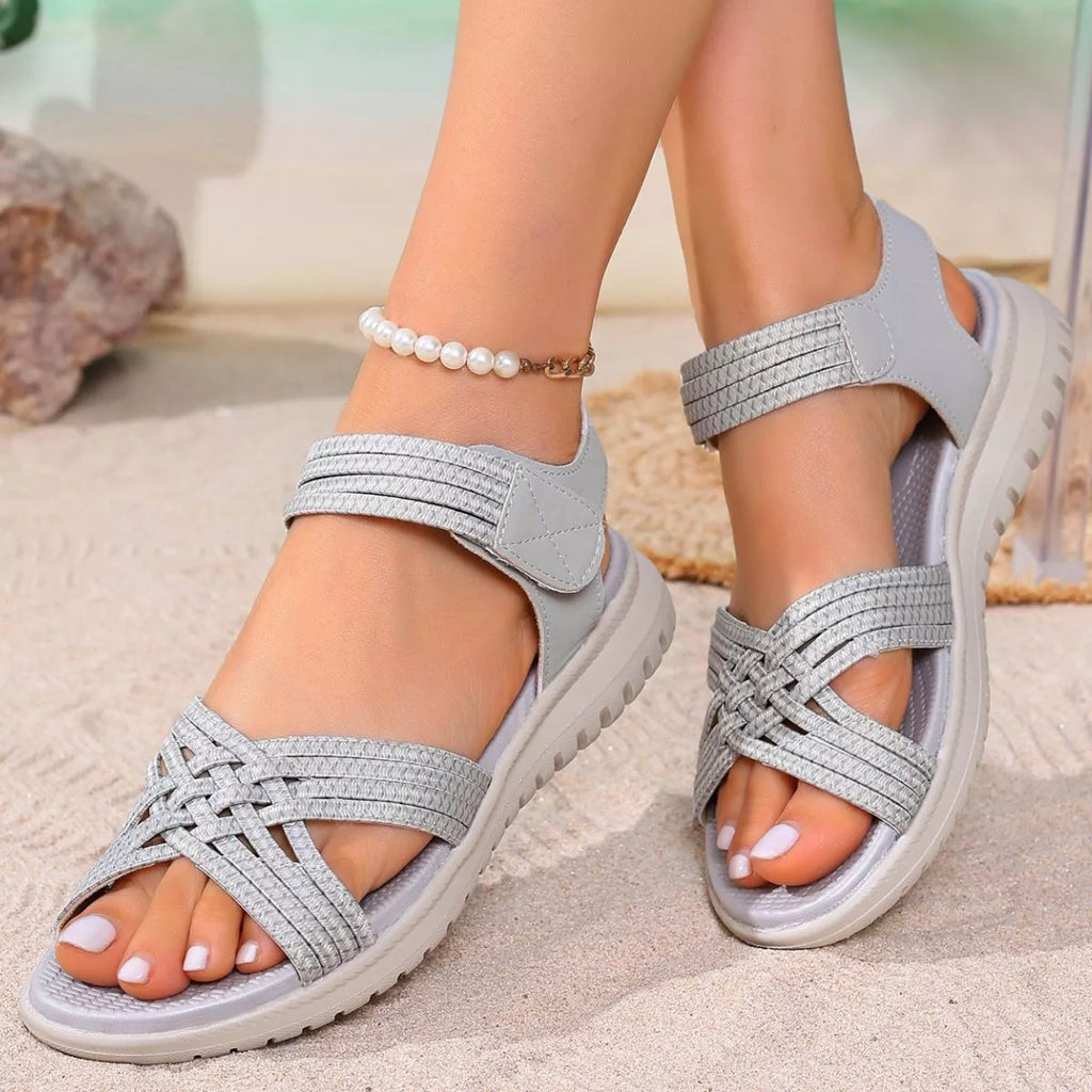 Open Toe Woven Sandals